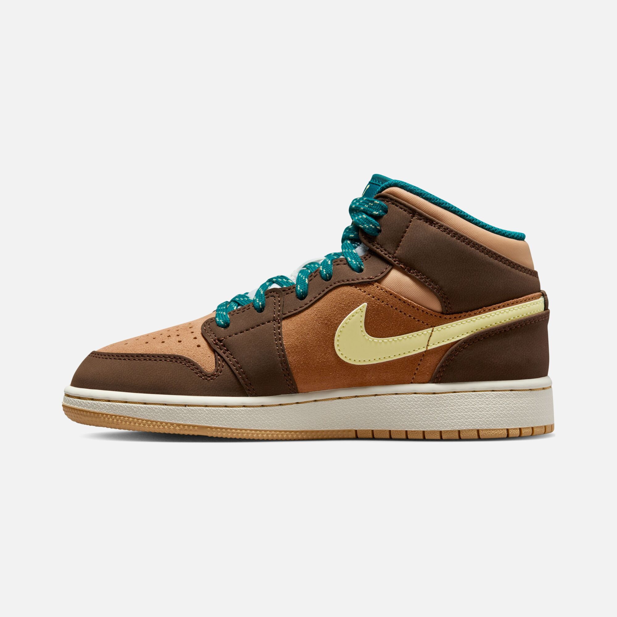 Nike Air Jordan 1 Mid SE ''Suede & Leather Details'' (GS) Spor Ayakkabı