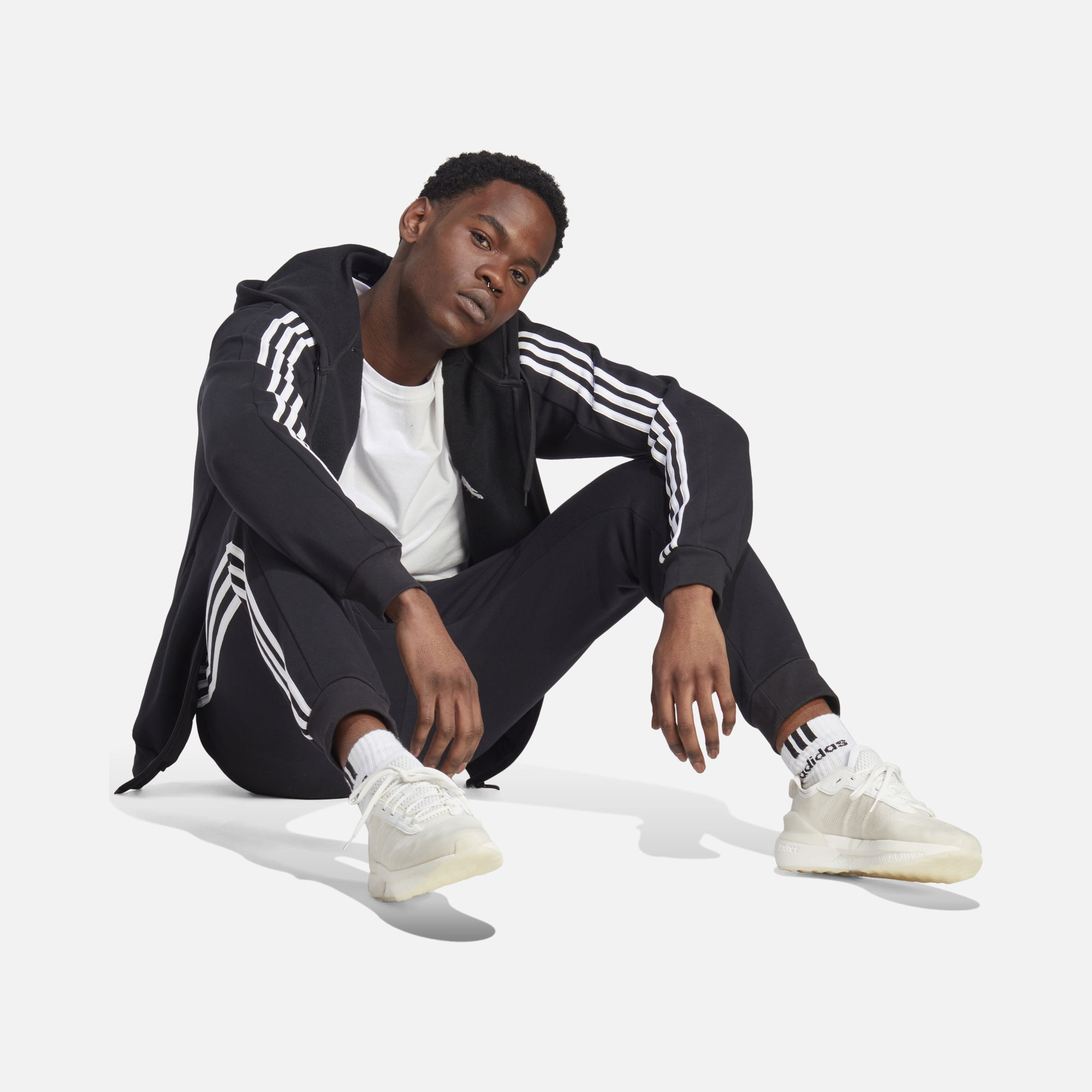 adidas Sportswear FW23 Essentials Fleece 3-Stripes Tapered Cuff Erkek Eşofman Altı