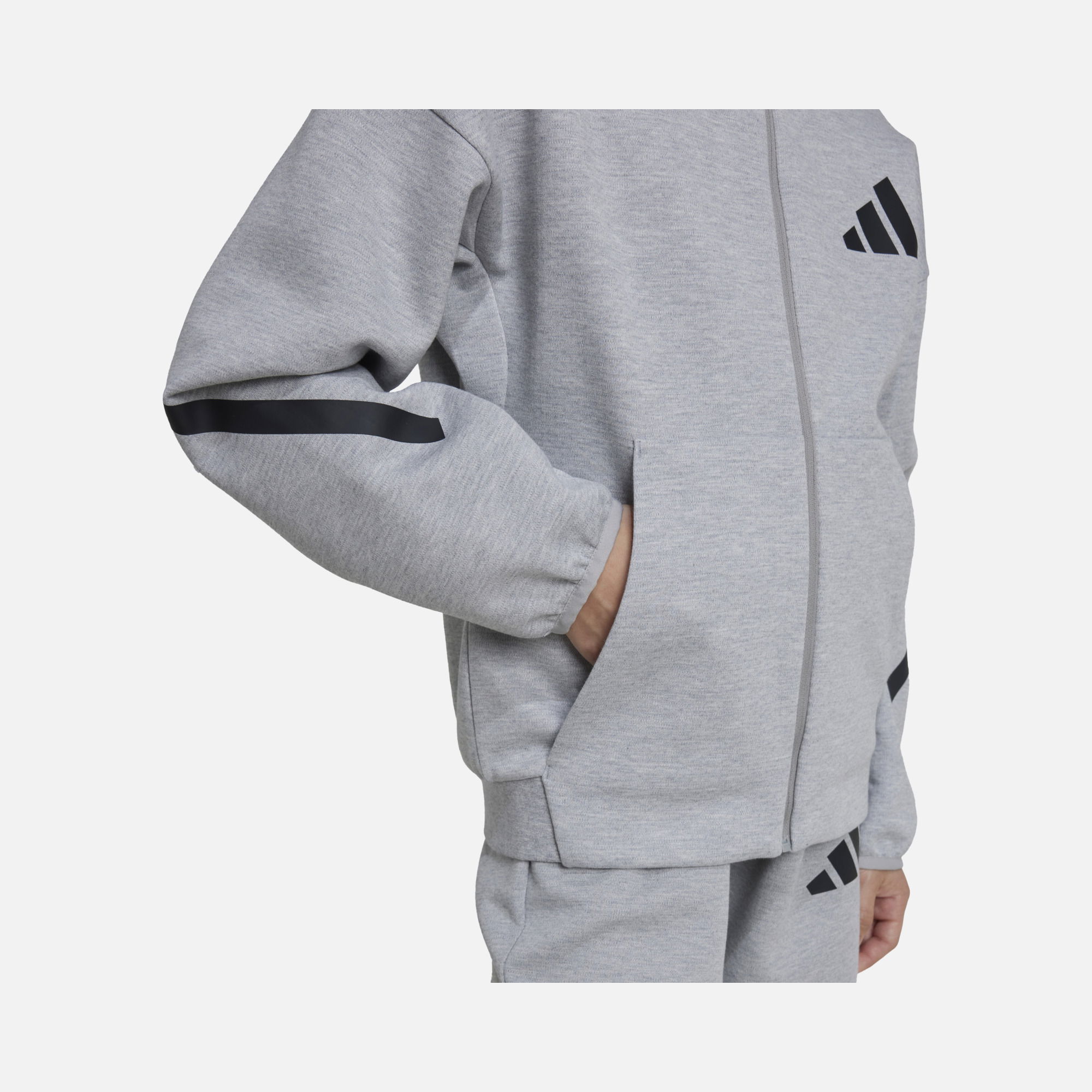 adidas Z.N.E. Sportswear Track Full-Zip Hoodie Çocuk Sweatshirt