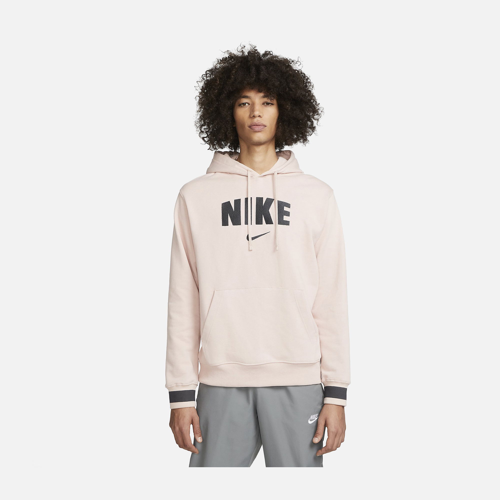 Nike Sportswear Retro Fleece Pullover Hoodie Erkek Sweatshirt