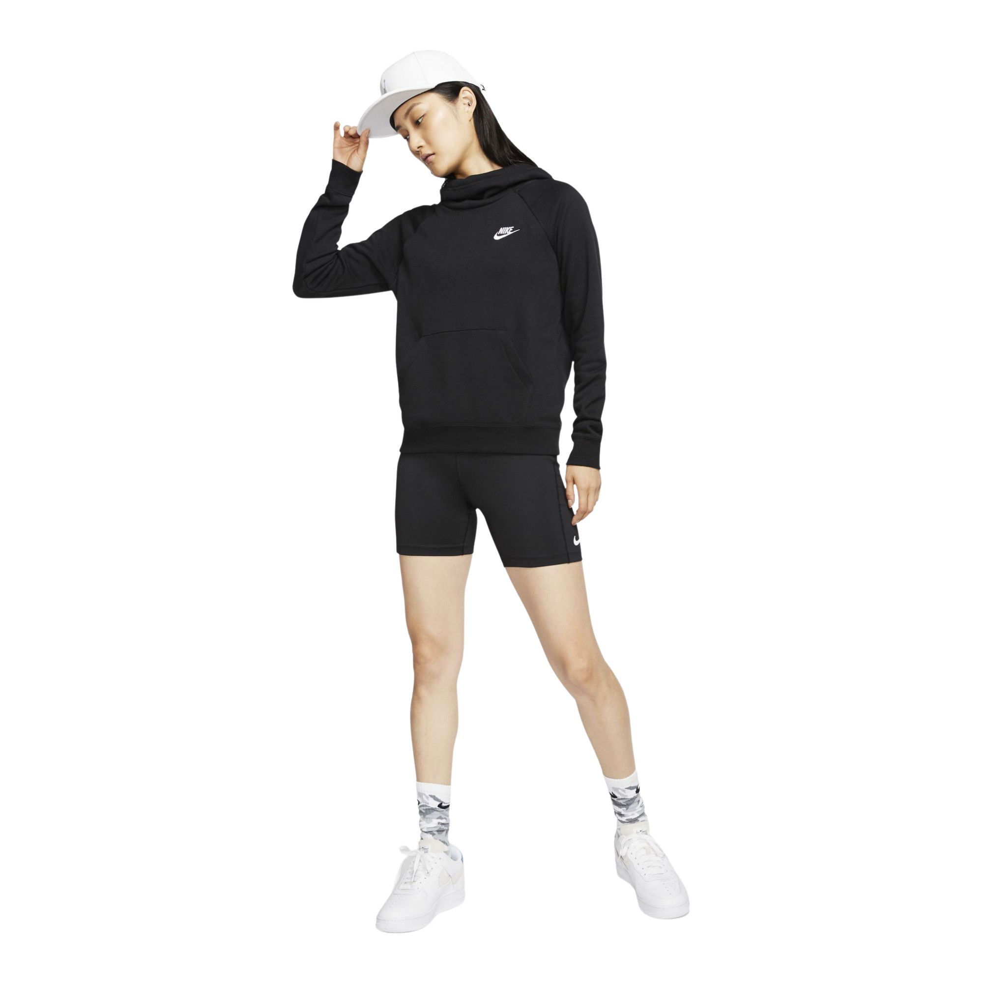 Nike Sportswear Essential Funnel-Neck Fleece Hoodie Kadın Sweatshirt