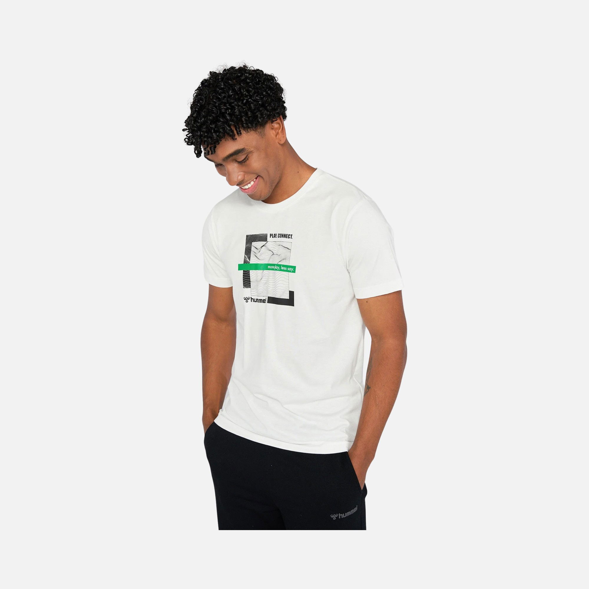 Hummel Sportswear Neeko Graphic Short-Sleeve Erkek Tişört