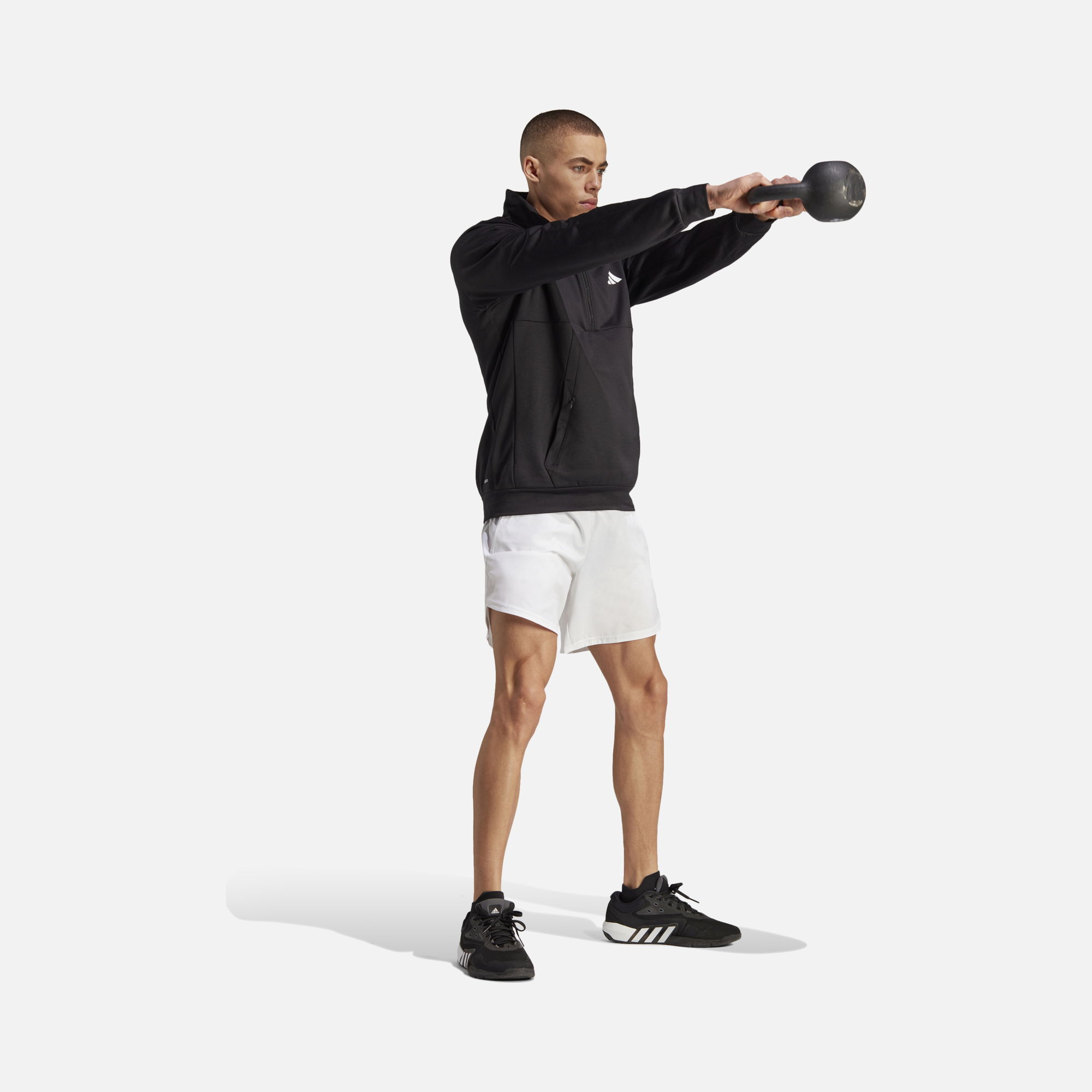 adidas Aeroready  1/4 Zip Hoodie Erkek Sweatshirt