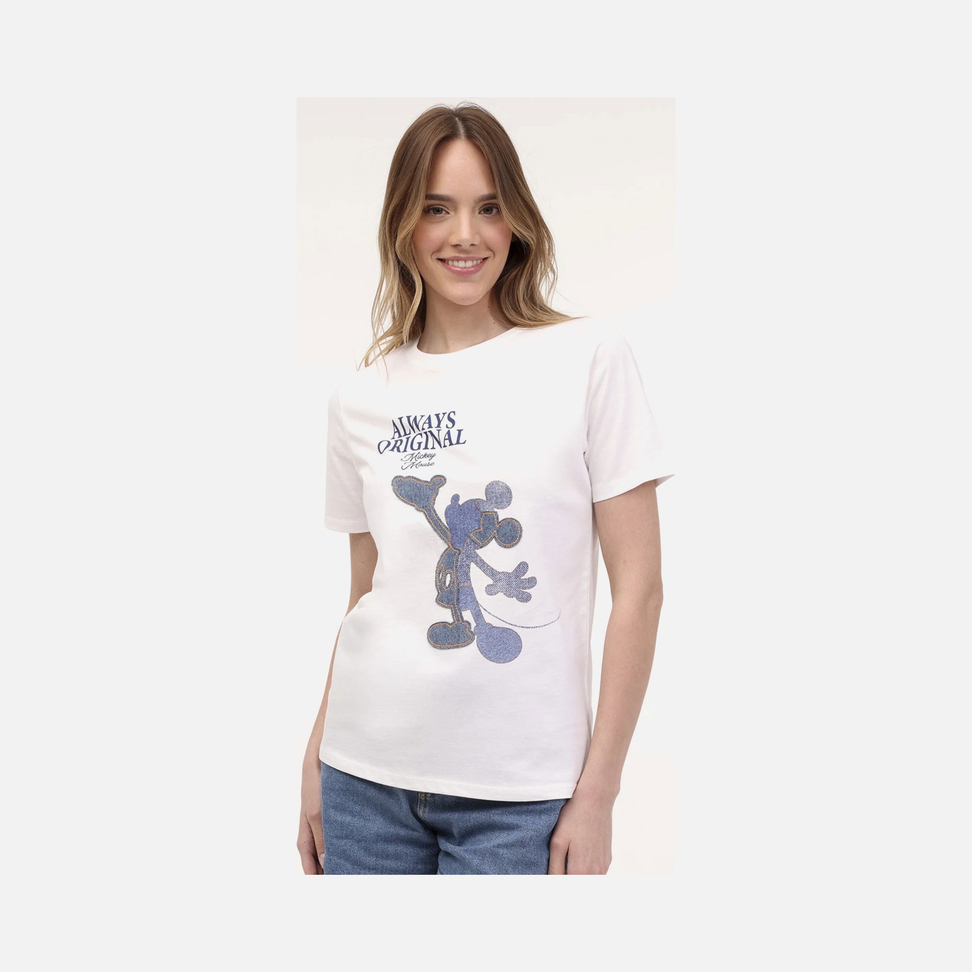 Lumberjack Sportswear Mary Michey Mause Graphic Short-Sleeve Kadın Tişört