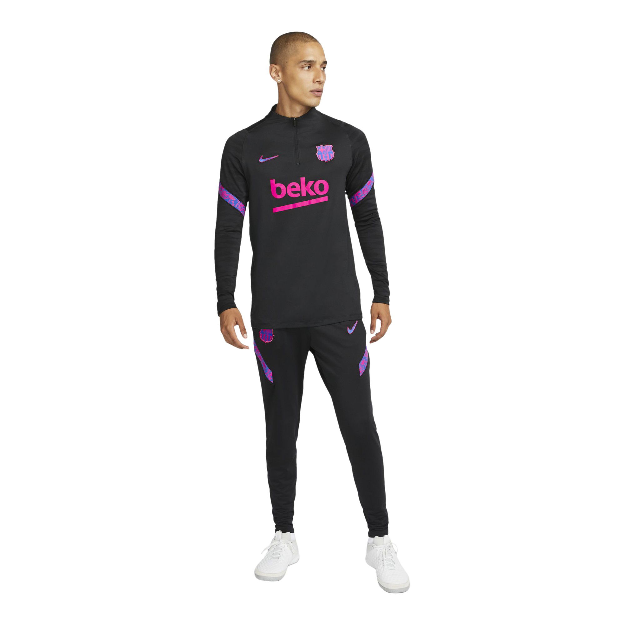 Nike F.C. Barcelona Strike Dri-Fit Football Drill Long-Sleeve Erkek Tişört