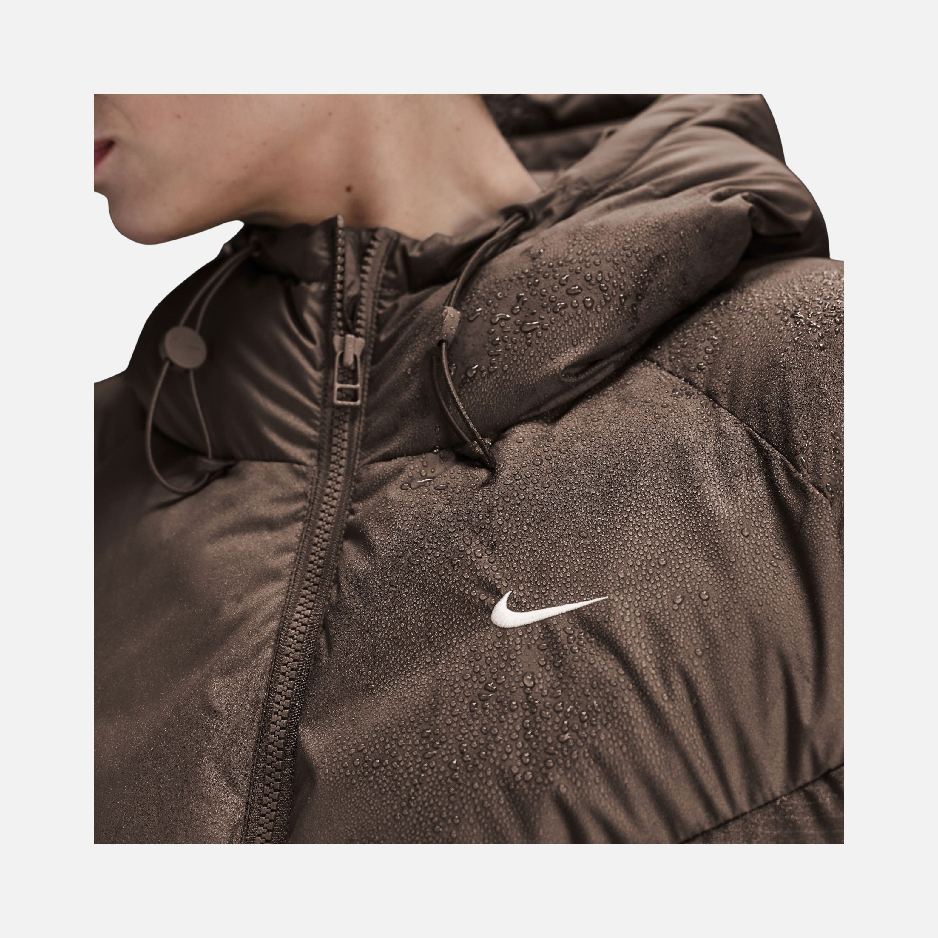 Nike Sportswear Windpuffer Storm-Fit Loose Full-Zip Hoodie Kadın Mont