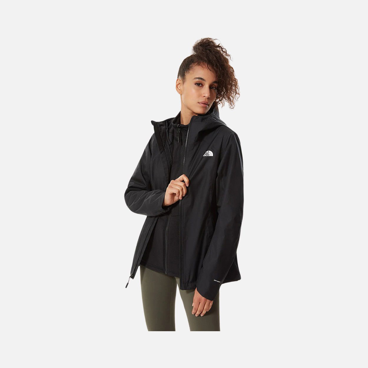 North Face Quest Triclimate® Zipper Connection DryVent™ Compatible Full-Zip Hoodie Kadın Mont