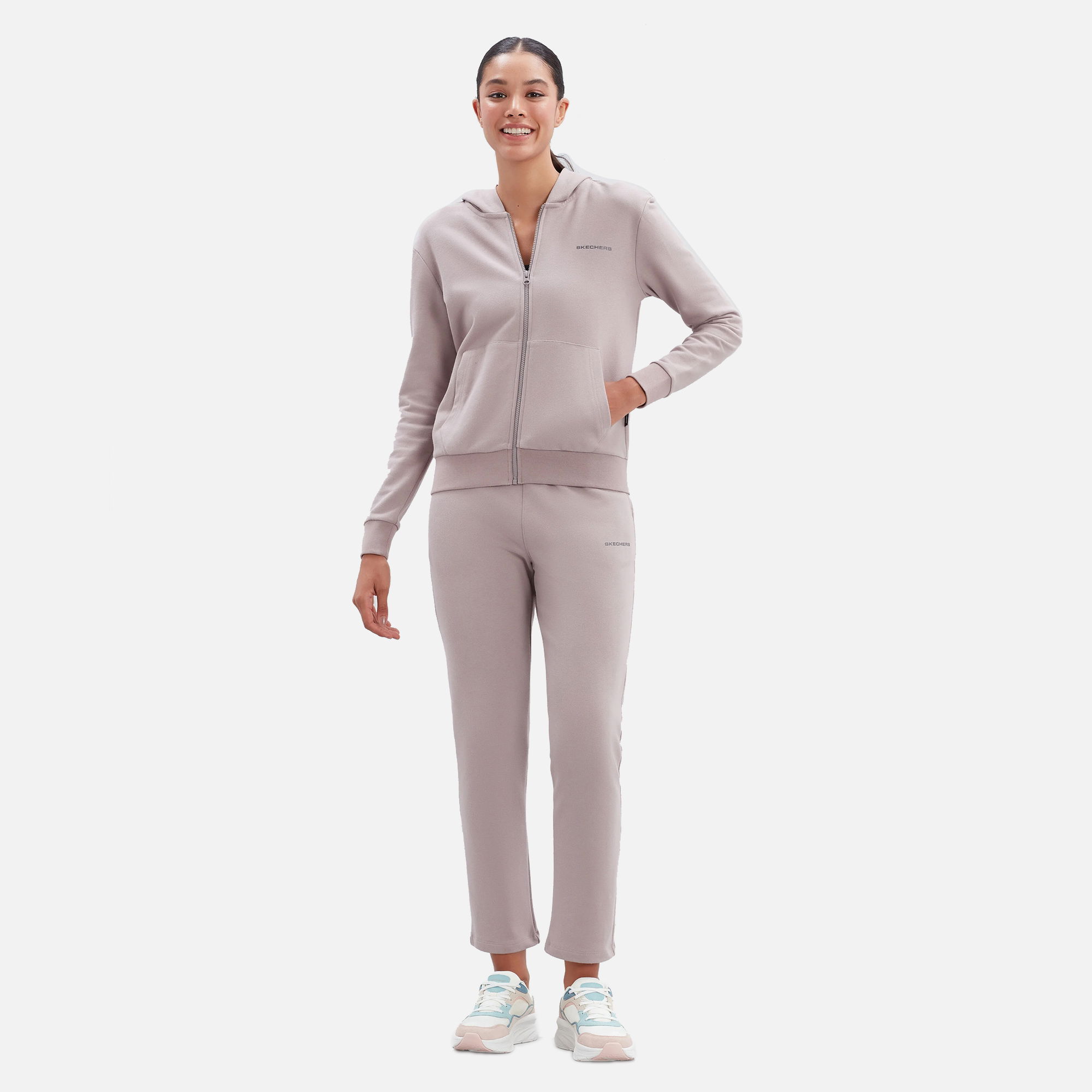 Skechers Sportswear New Basics Full-Zip Hoodie Kadın Sweatshirt