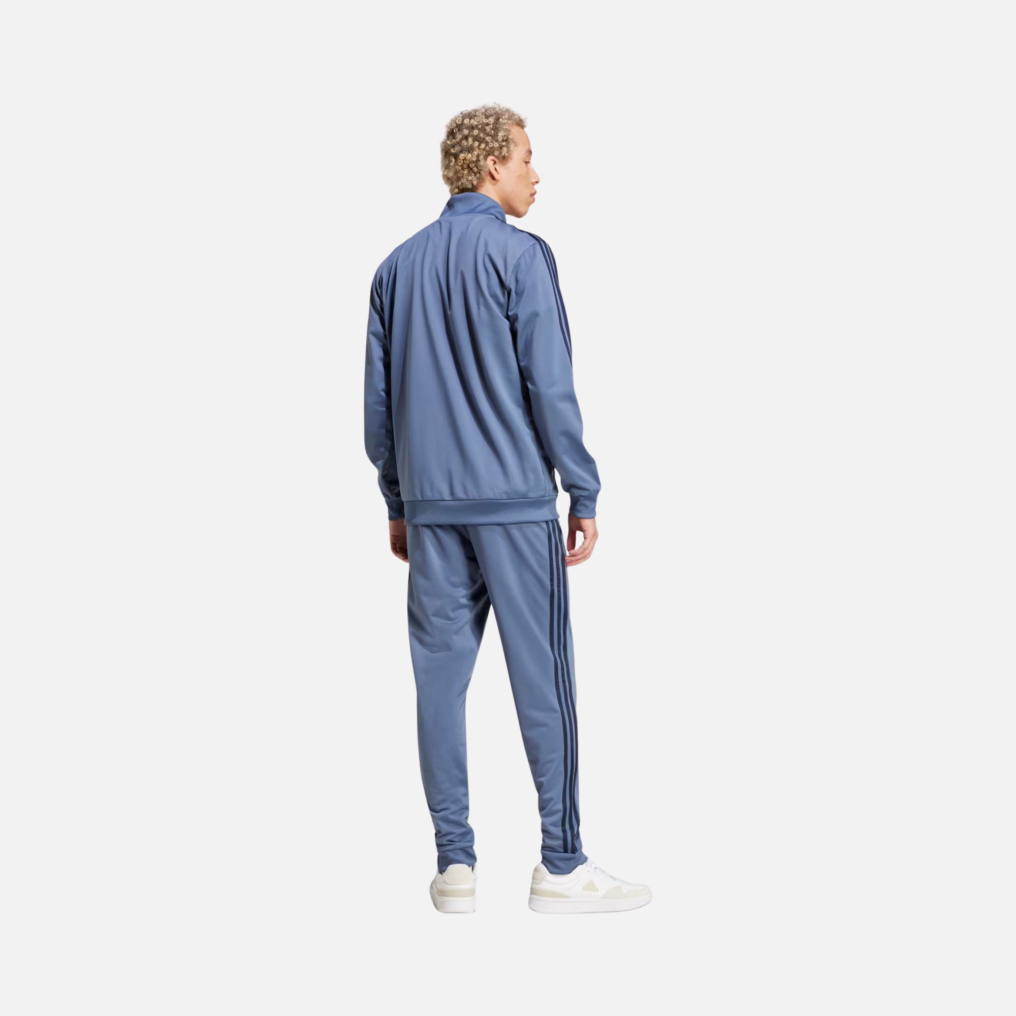 adidas Sportswear Basic 3-Stripes Tricot Full-Zip Erkek Eşofman Takımı