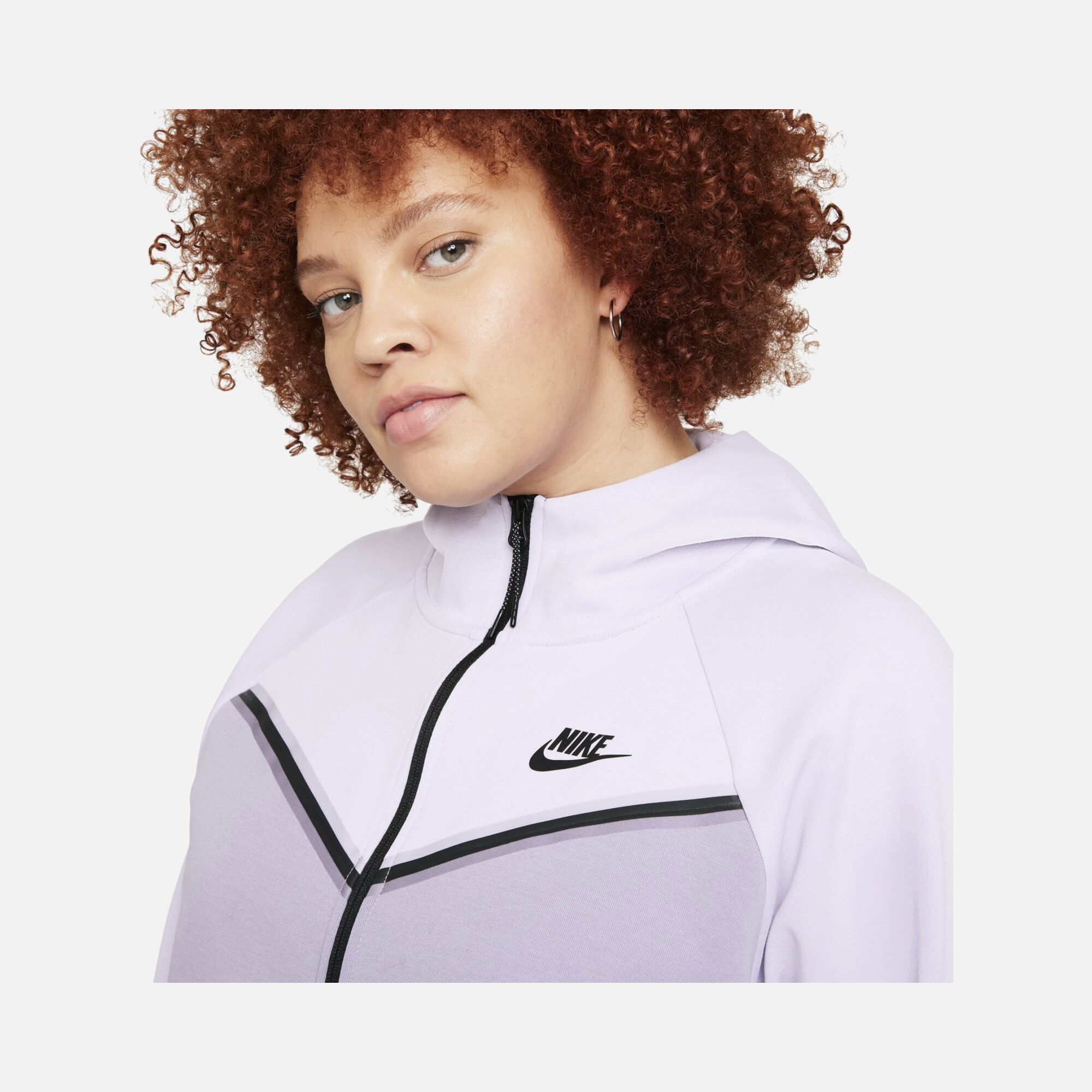 Nike Sportswear Tech Fleece Windrunner Full-Zip Hoodie (Plus Size) Kadın Sweatshirt