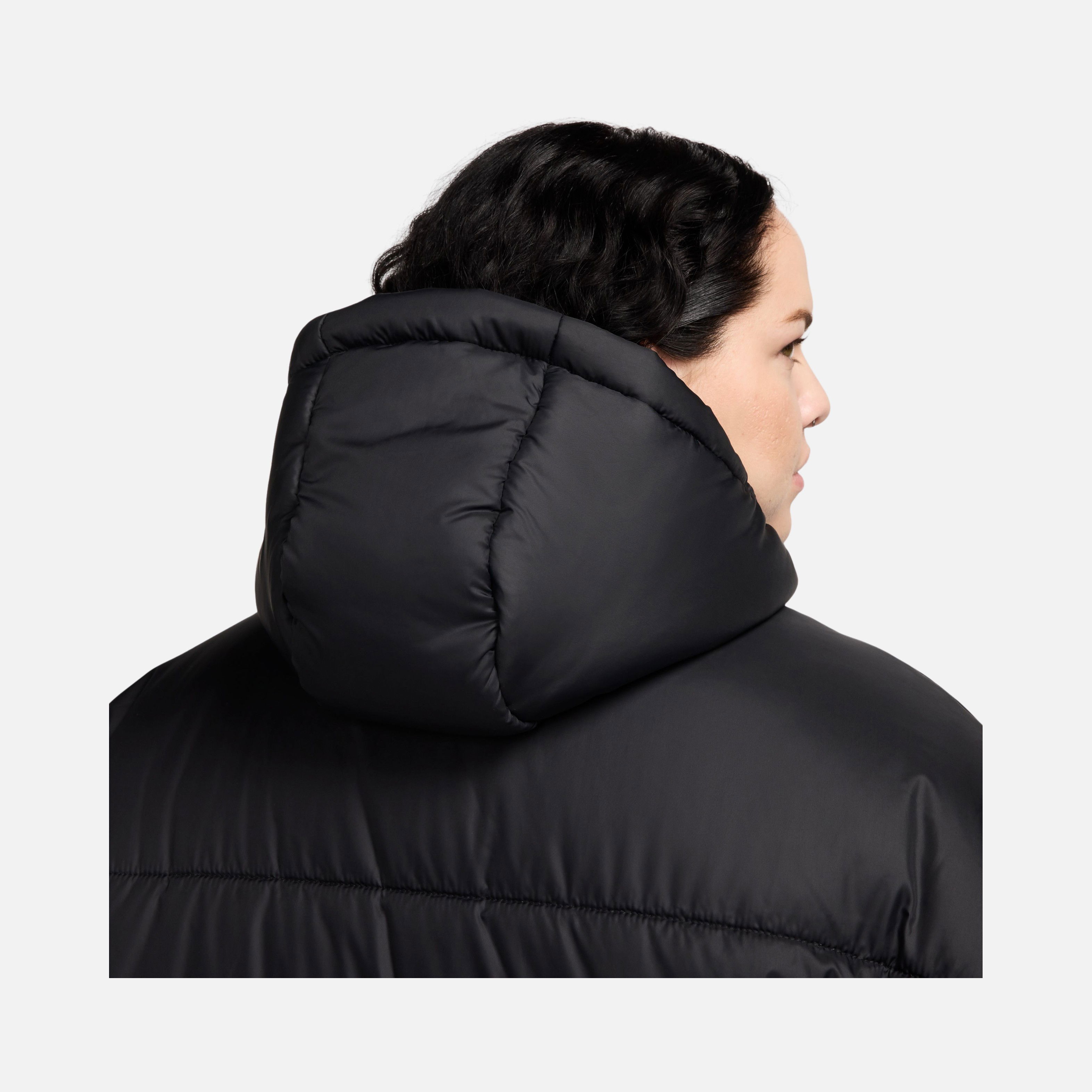 Nike Sportswear Classic Puffer Therma-Fit Loose Full-Zip Hoodie (Plus Size) Kadın Parka