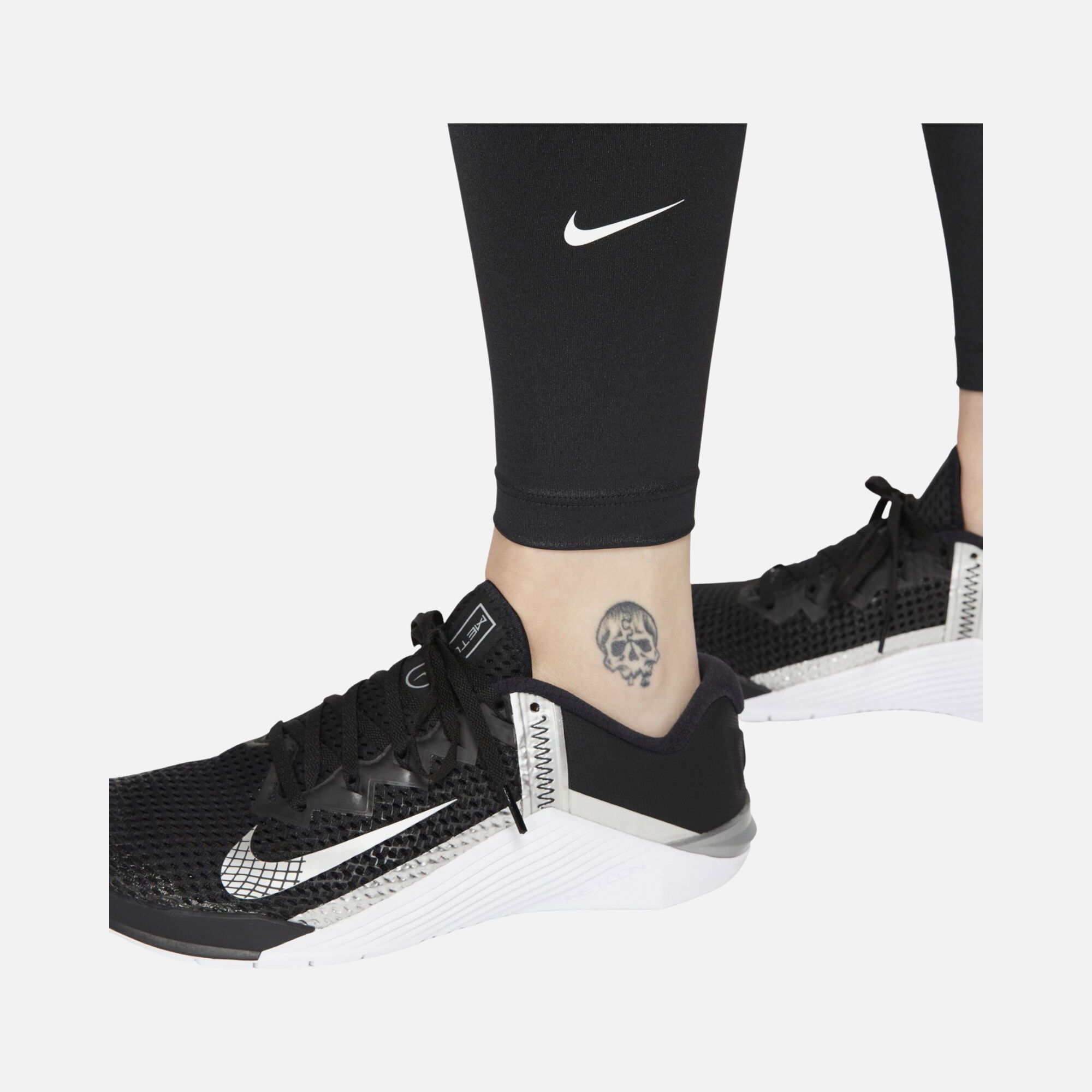 Nike Dri-Fit One Mid-Rise Shine Training Kadın Tayt