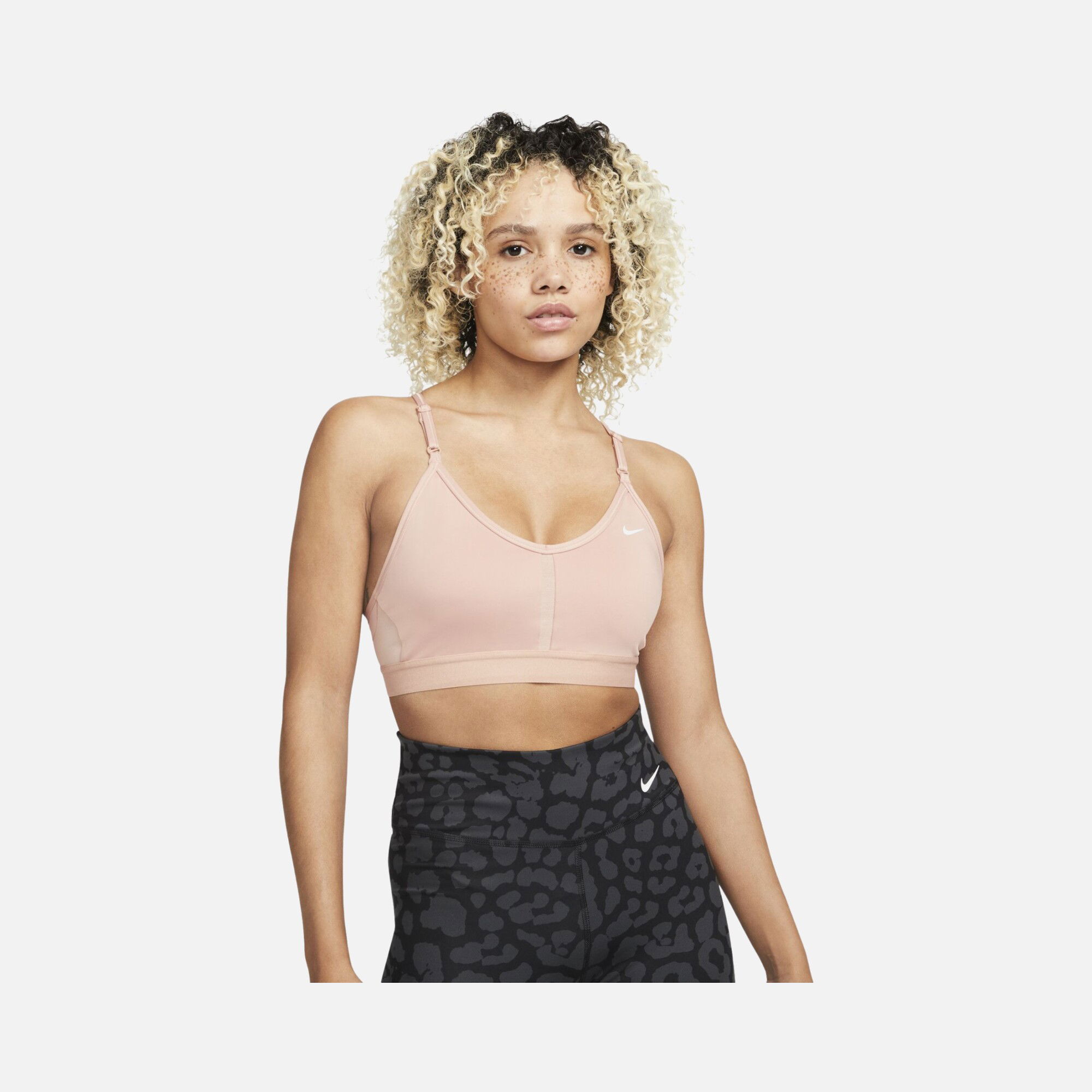 Nike Dri-Fit Indy V Neck Light-Support Sports Training Kadın Bra