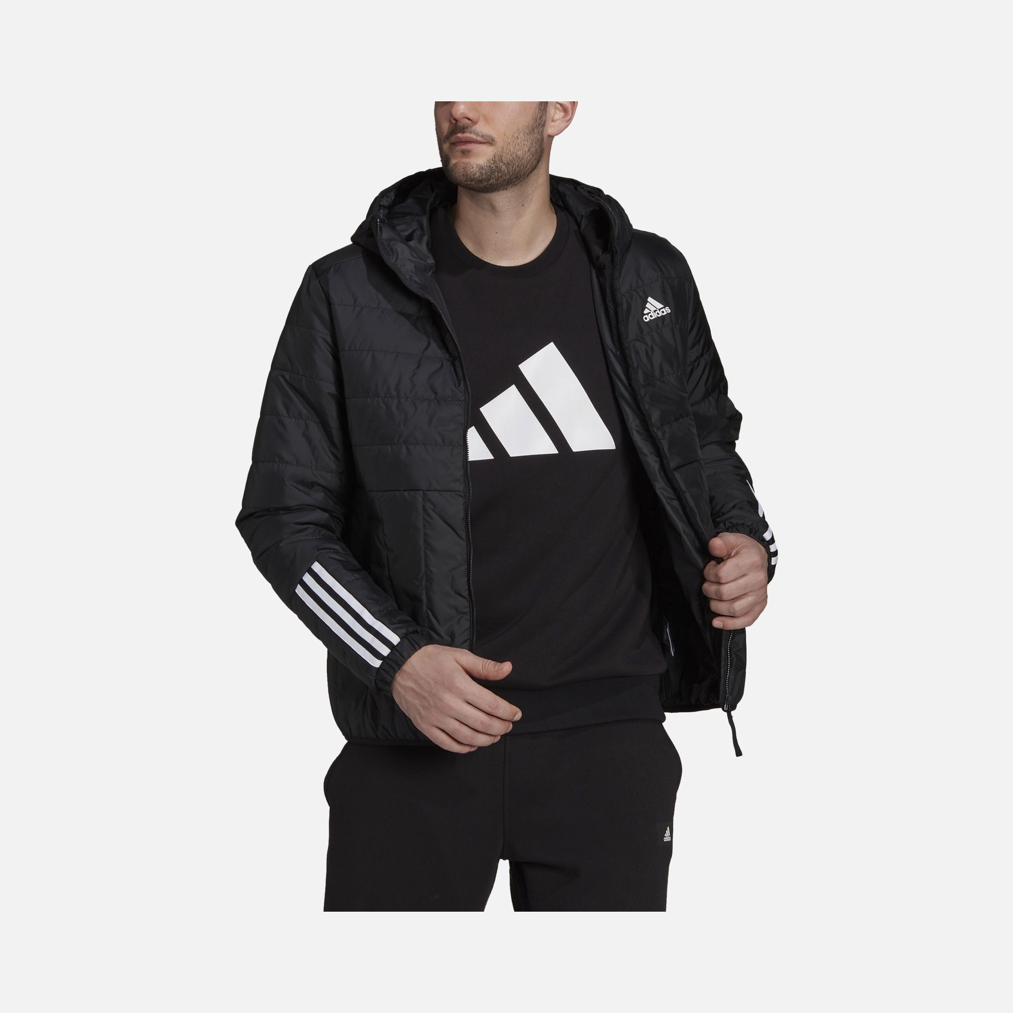adidas Sportswear Itavic 3-Stripes Light Full-Zip Hoodie Erkek Mont