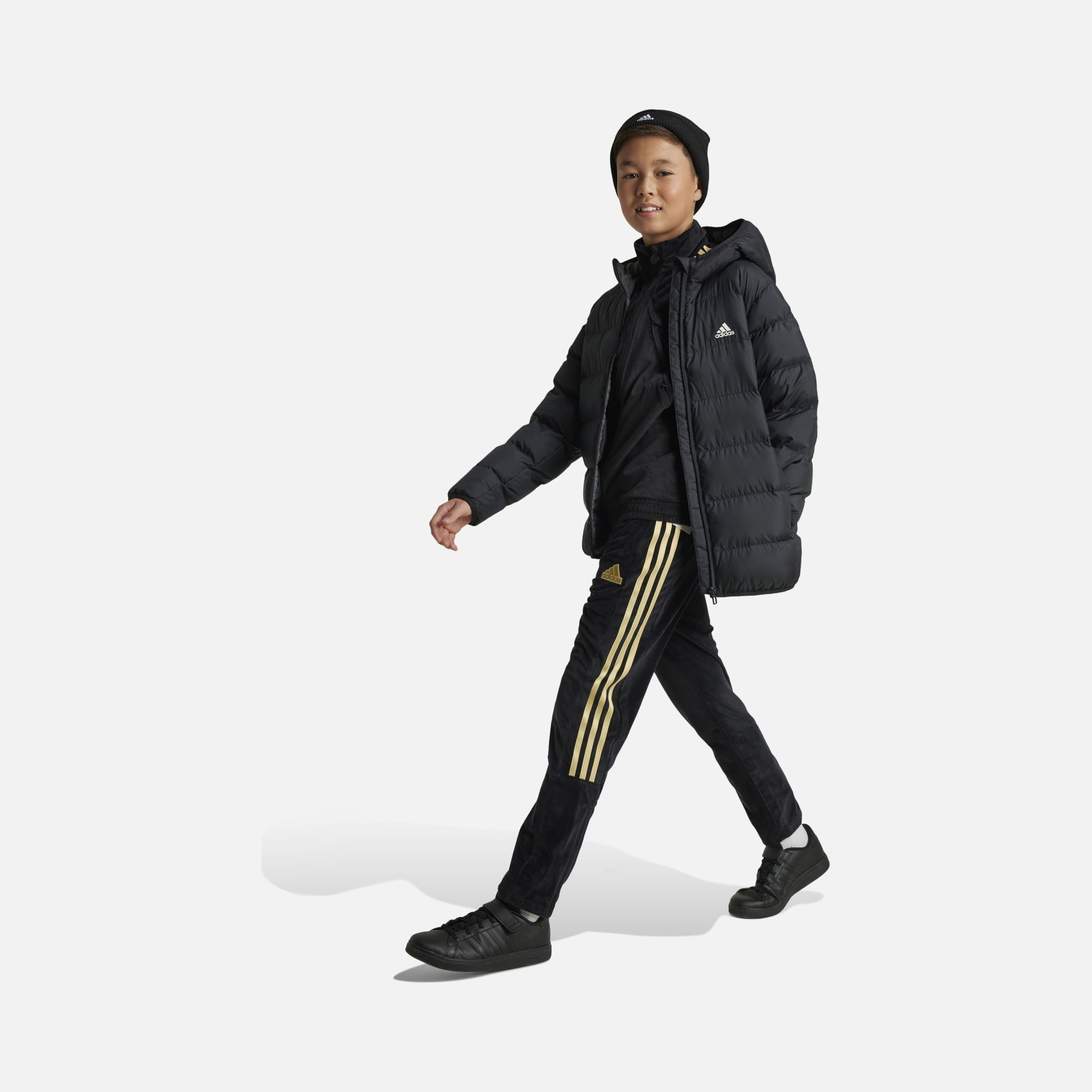 adidas Sportswear Synthetic Down Full-Zip Hoodie Çocuk Mont