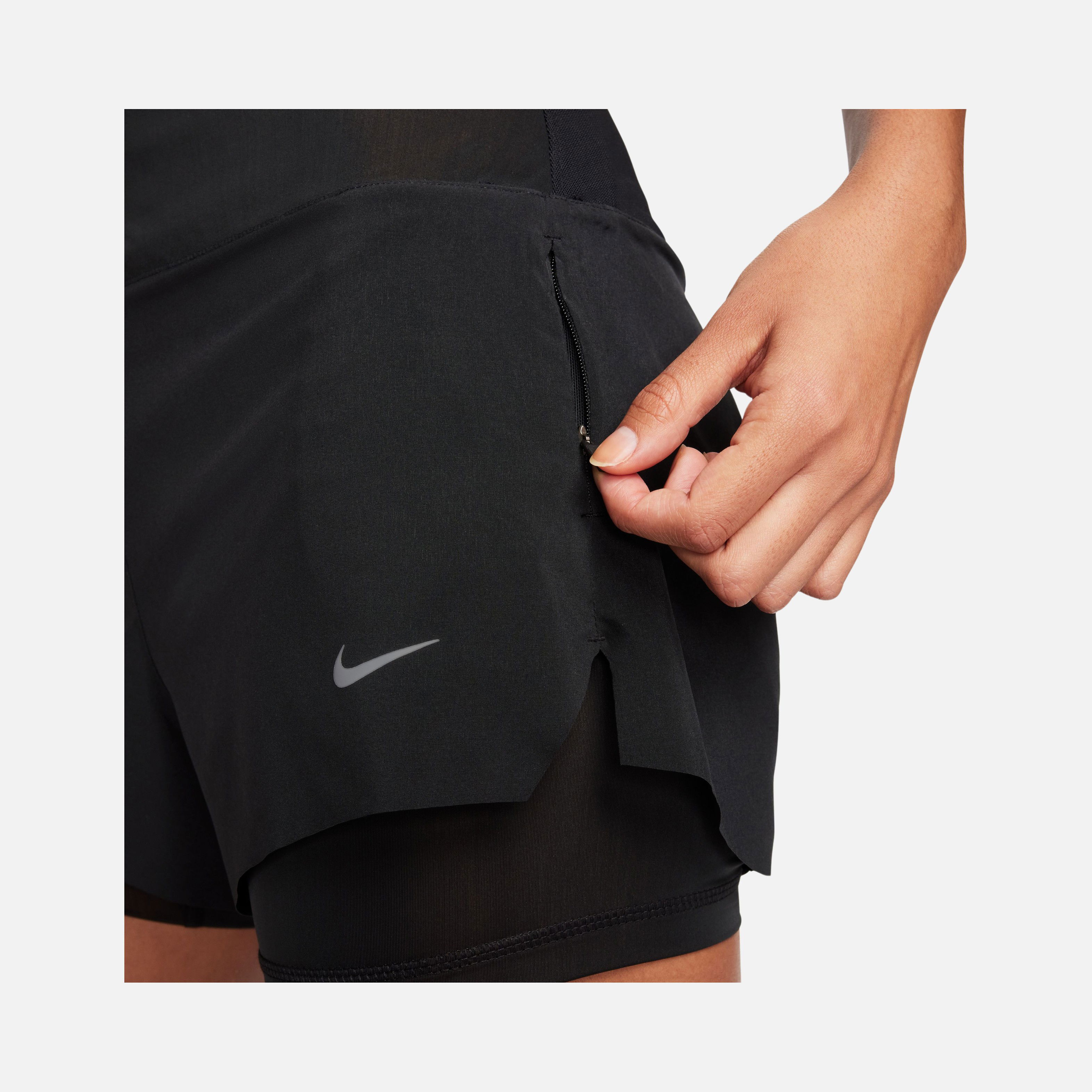 Nike Dri-Fit Swift Mid-Rise 8cm (approx.) 2-in-1 Running Kadın Şort