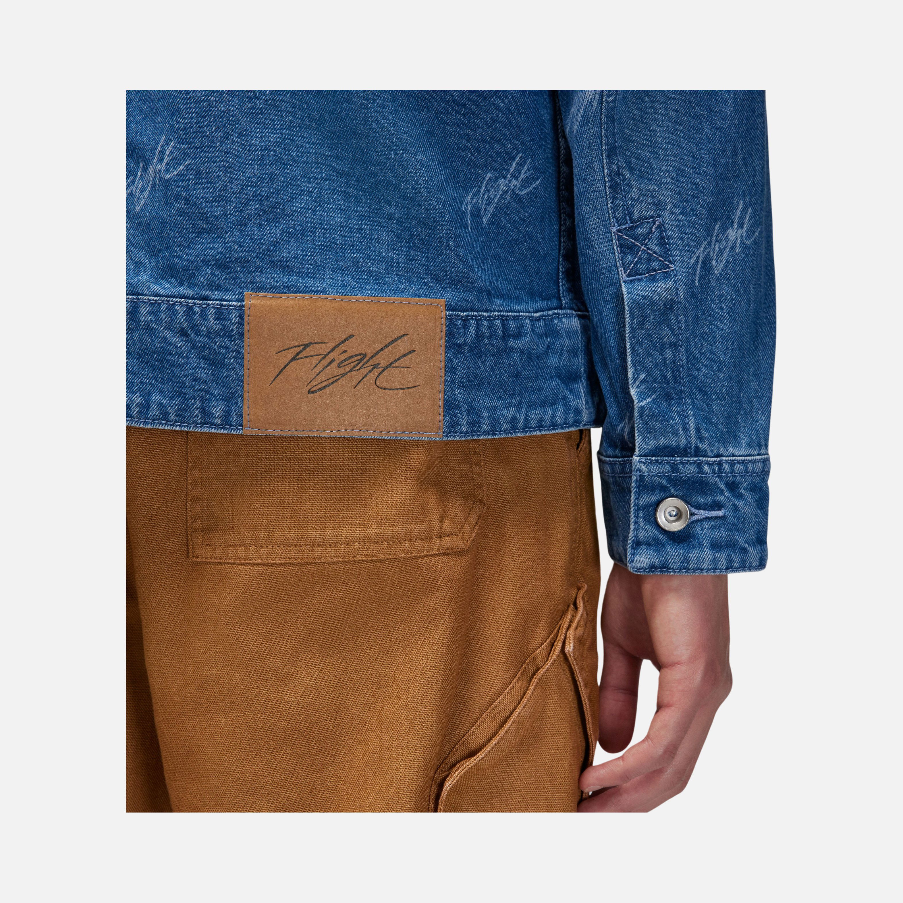 Nike Jordan Flight Heritage Denim Full Buttoned Erkek Ceket