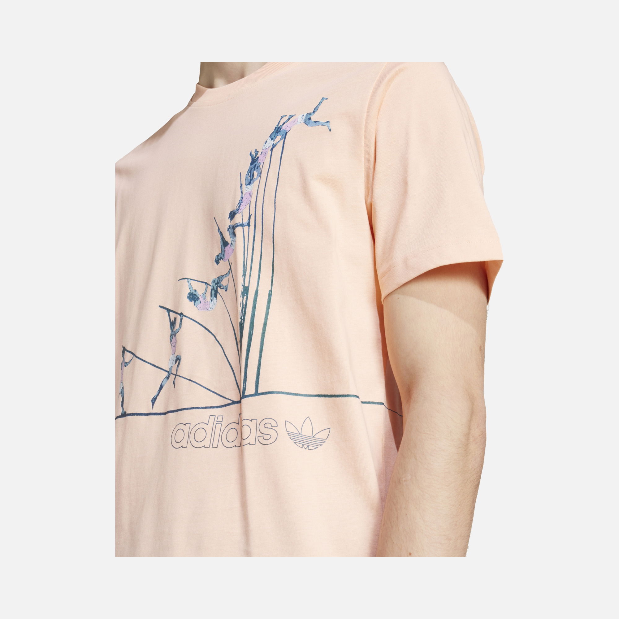 adidas Originals Q12 ''Fun Pole Vault Graphic'' Short-Sleeve Erkek Tişört