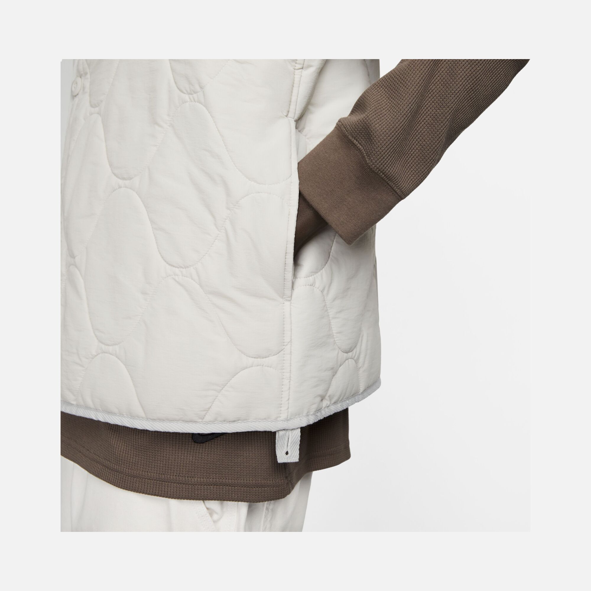 Nike Life Woven Insulated Military Quilted Full Button Erkek Yelek