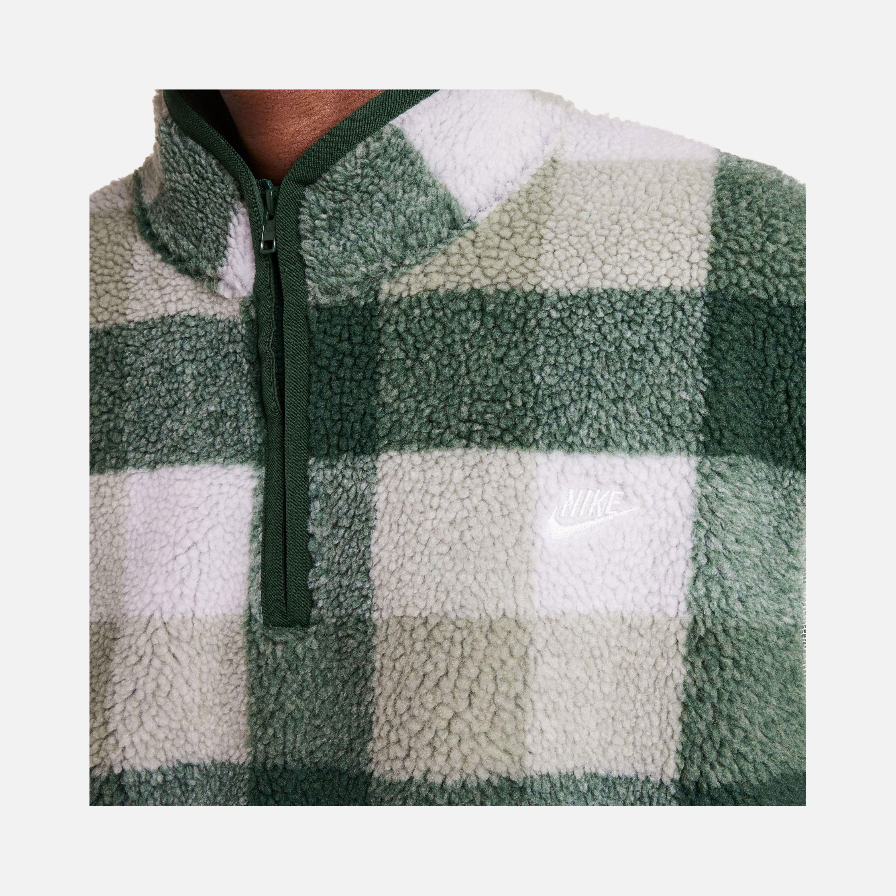 Nike Sportswear Club+ Sesonal Winterized Fleece All Over Printed Half-Zip Erkek Sweatshirt