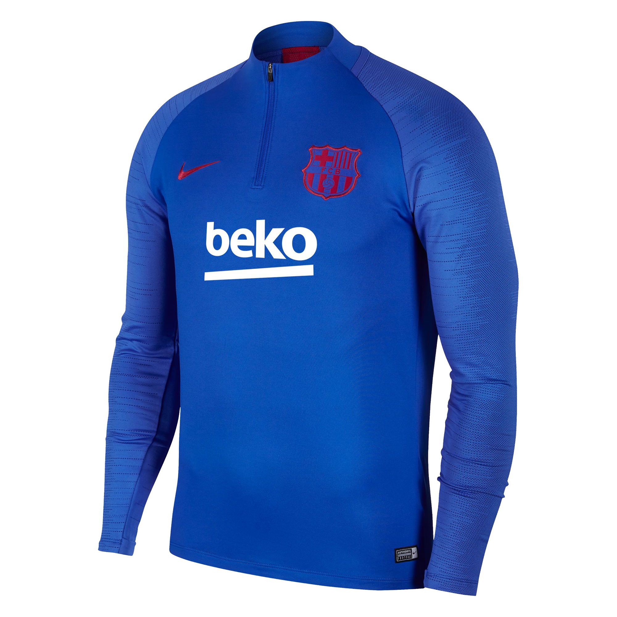Nike Dri-Fit FC Barcelona Strike Football Long-Sleeve Drill Top Erkek Tişört