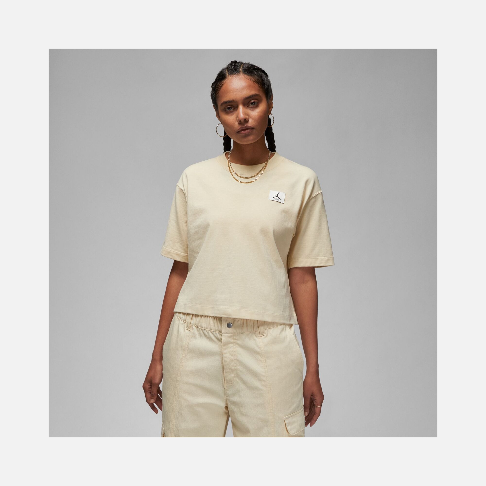 Nike Jordan Essentials Boxy 2 Crop Short-Sleeve Kadın Tişört