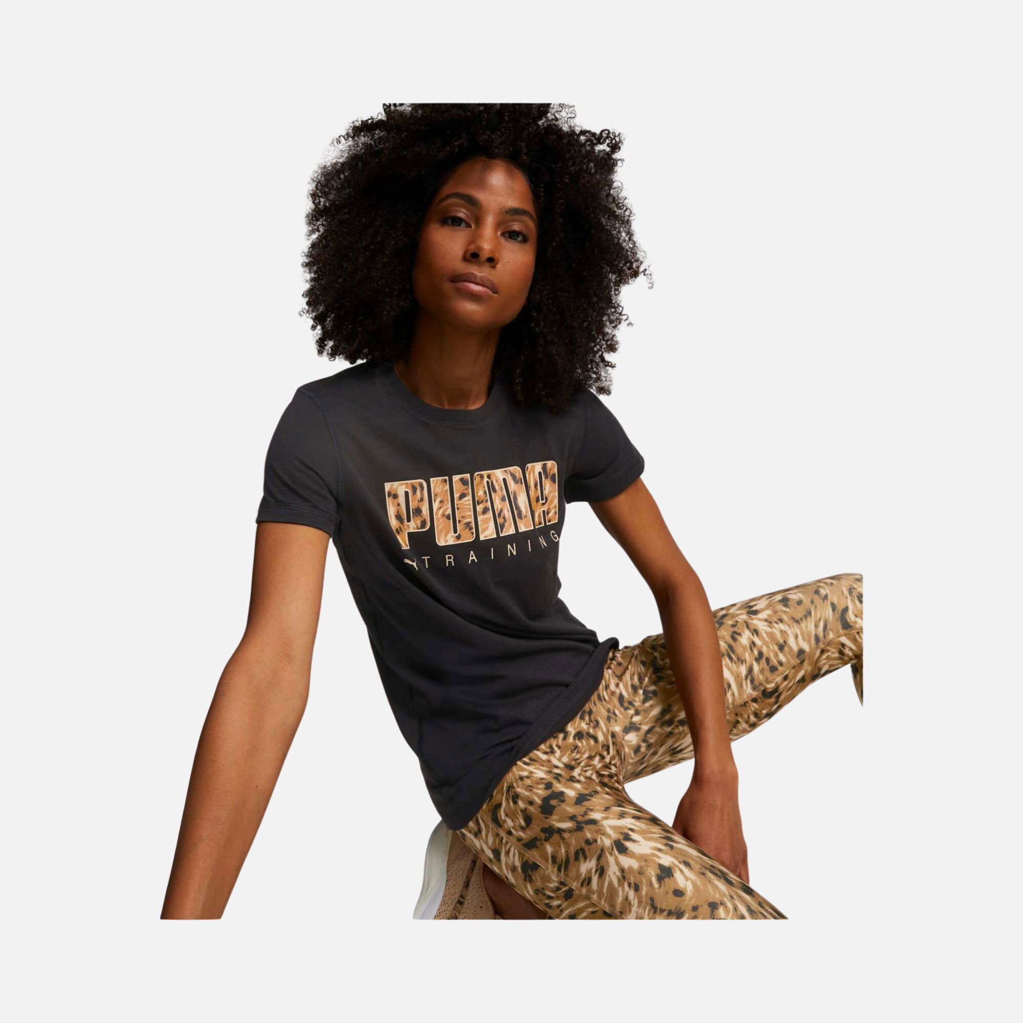 Puma Performance Logo Fill Running Short-Sleeve Kadın Tişört