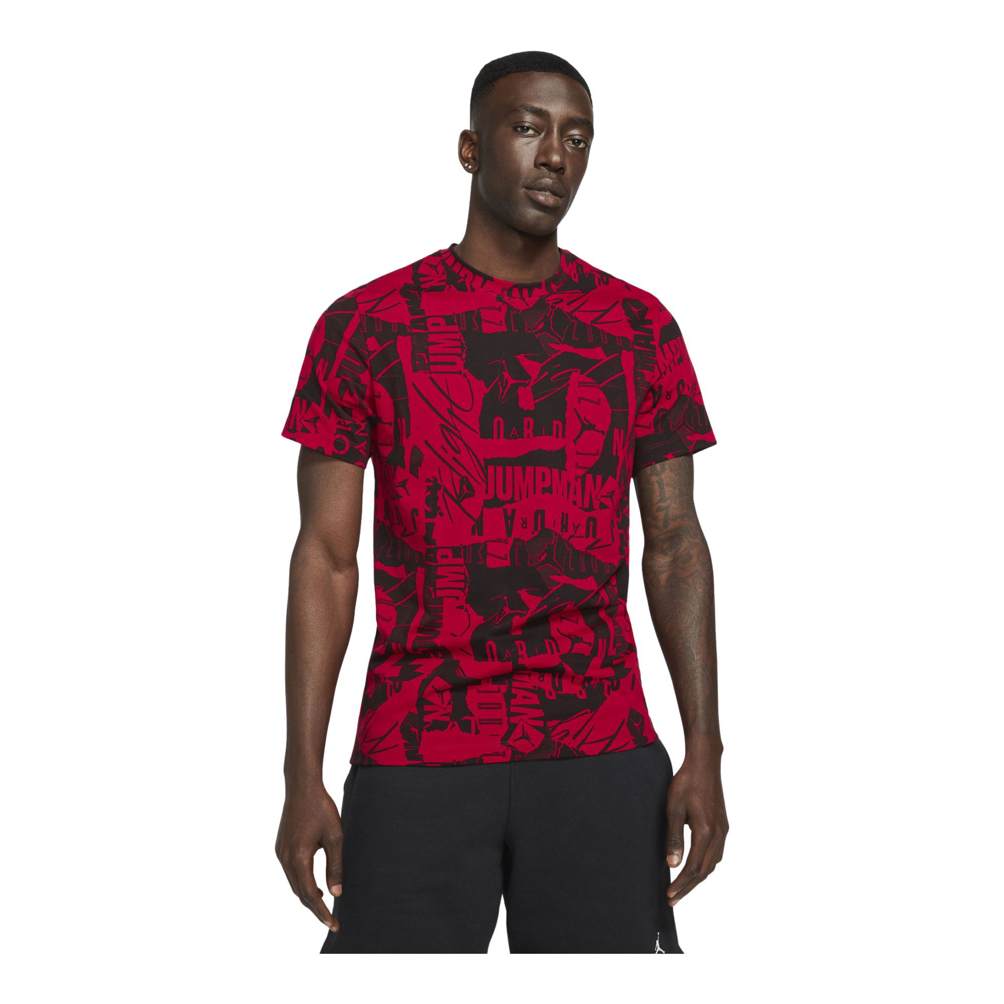 Nike Jordan Jumpman Flight All-Over Printed Short-Sleeve Erkek Tişört