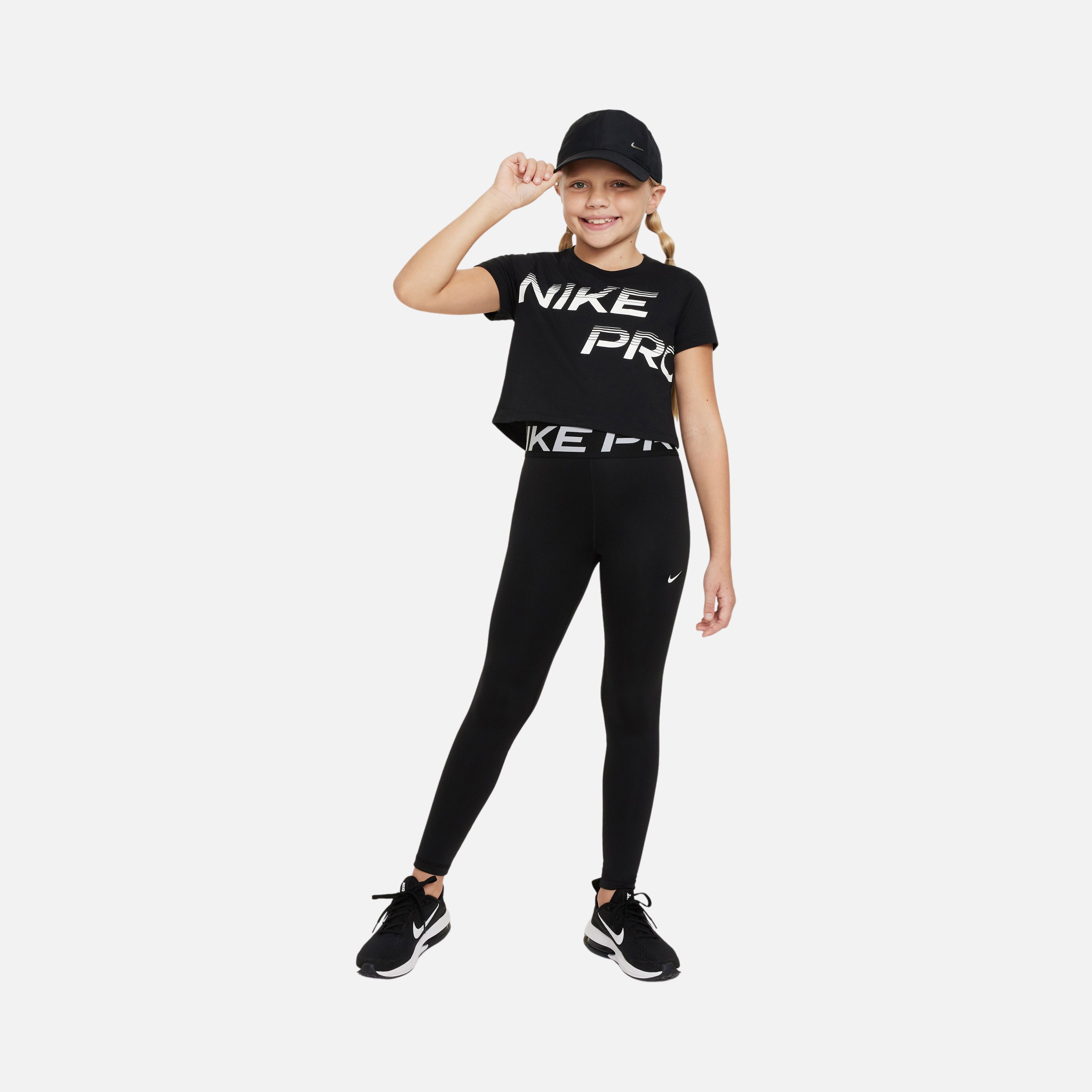 Nike Pro Dri-Fit Cropped SE+ Short-Sleeve Training (Girls') Çocuk Tişört