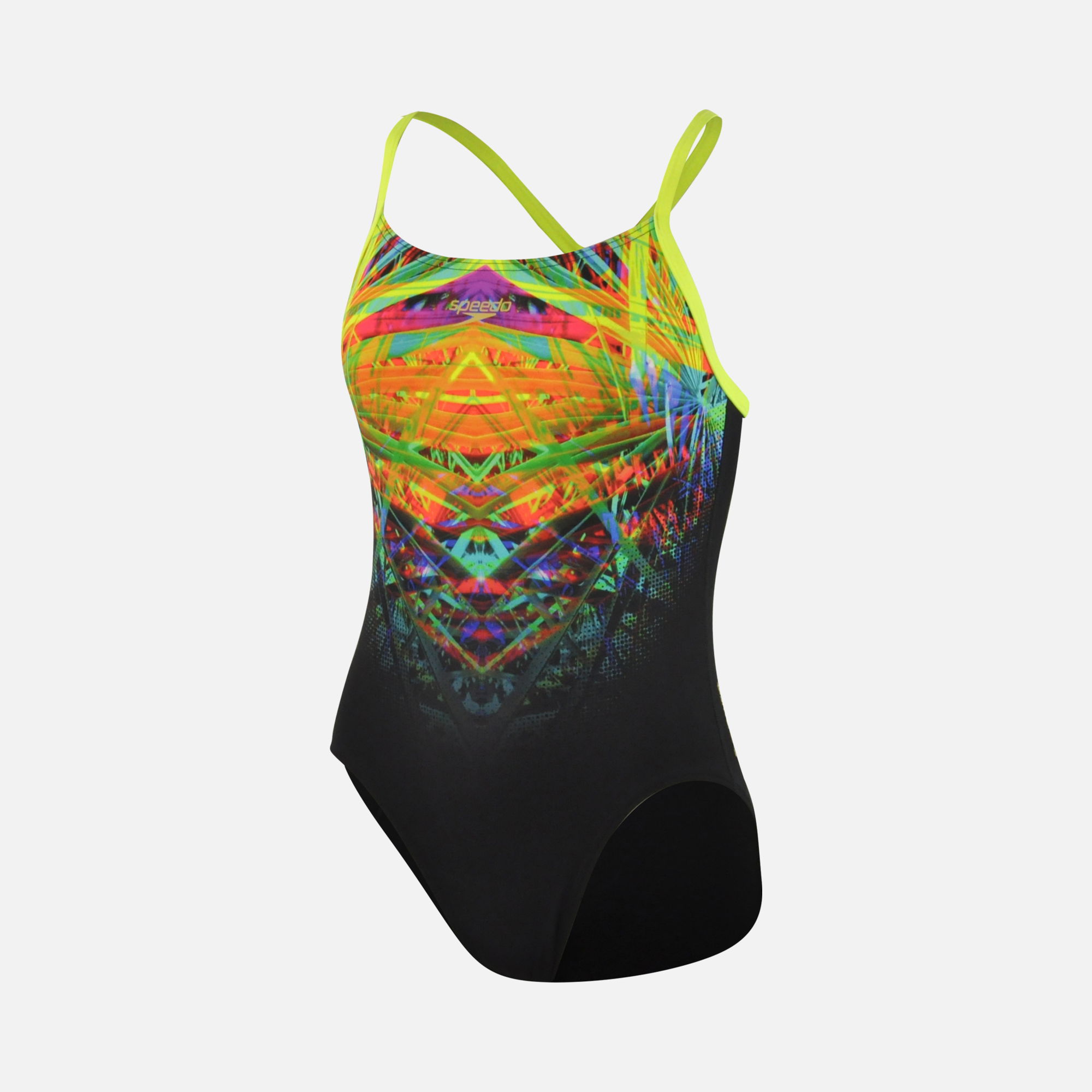 Speedo Placement Digi Rippleback Af Co Kadın Yüzücü Mayo