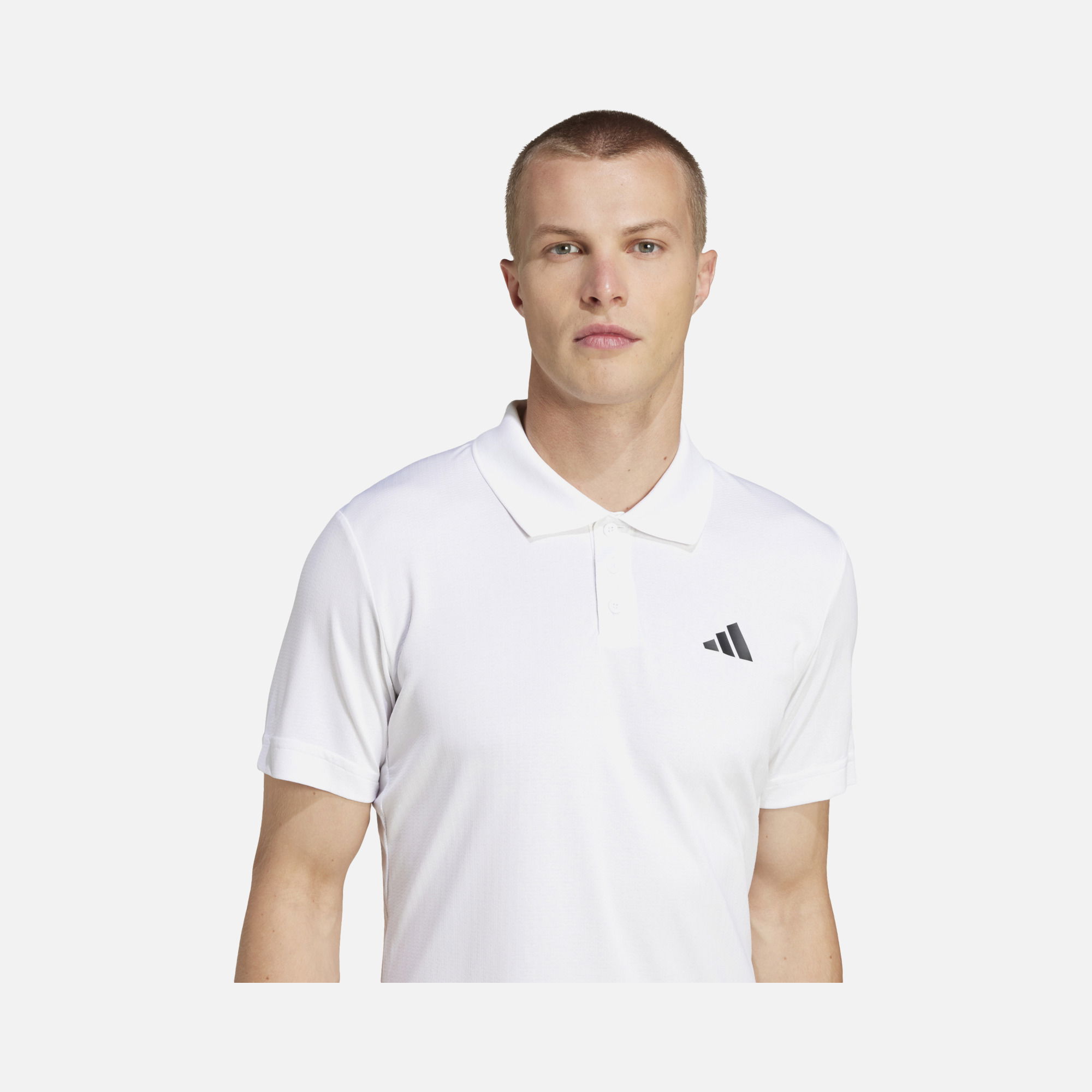 adidas Climacool Tennis FreeLift Slim Cut 3-Button Ribbing Polo Short-Sleeve Erkek Tişört