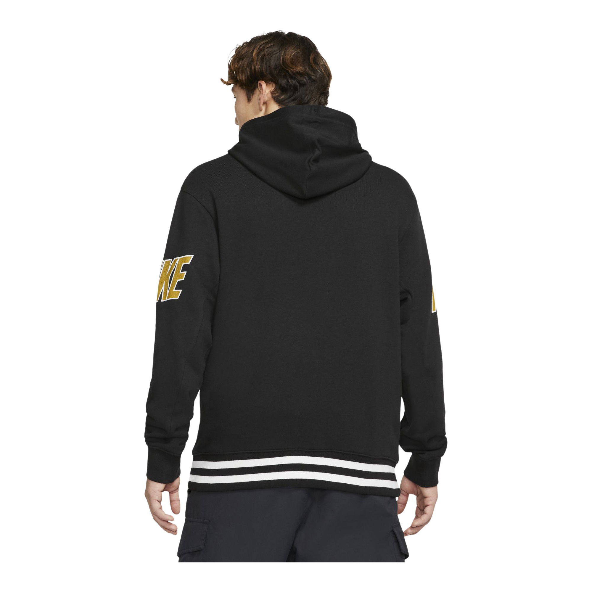 Nike Sportswear Doubled-Up Print French Terry Pullover Hoodie Erkek Sweatshirt