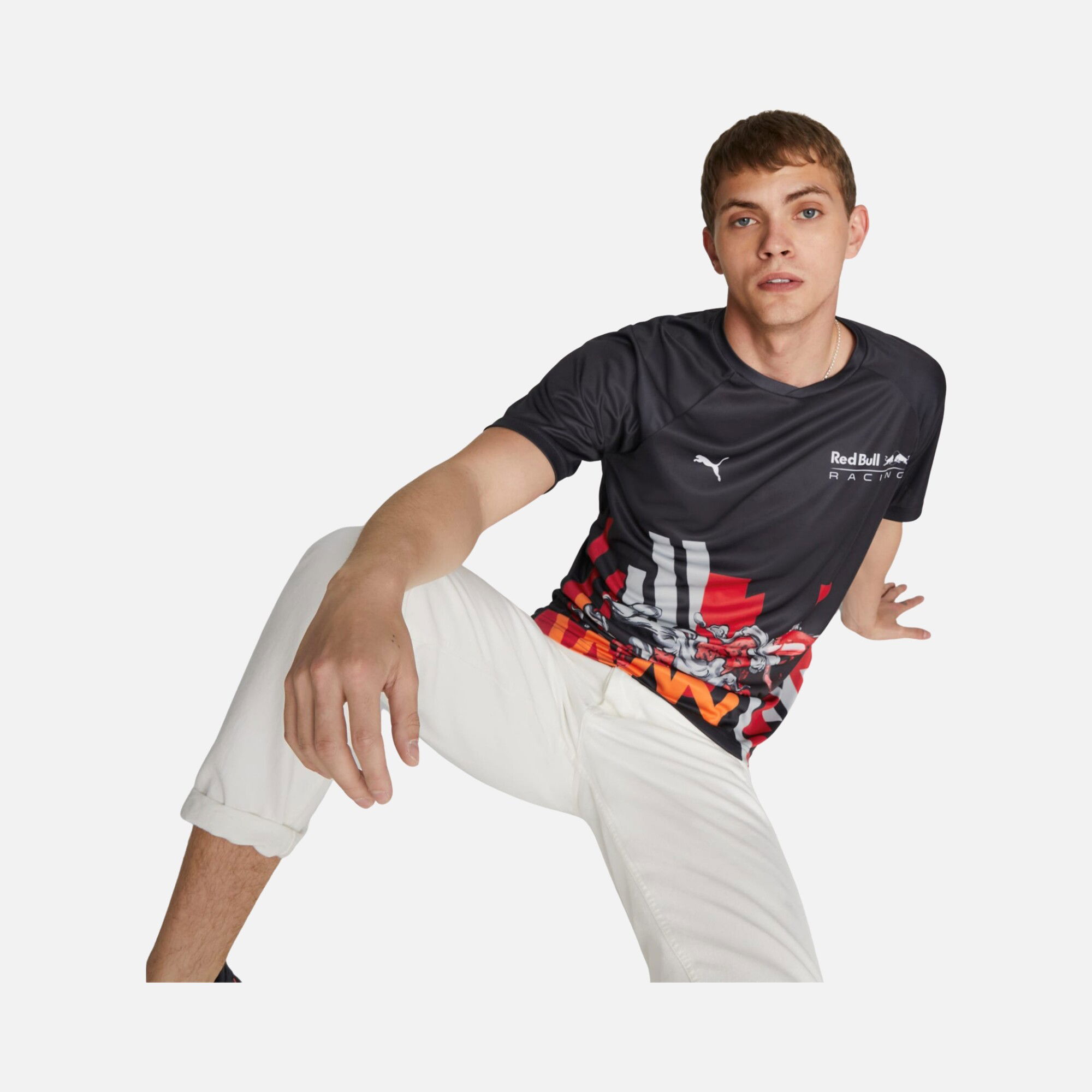 Puma Red Bull Racing Double Bull Night Sky Short-Sleeve Erkek Tişört