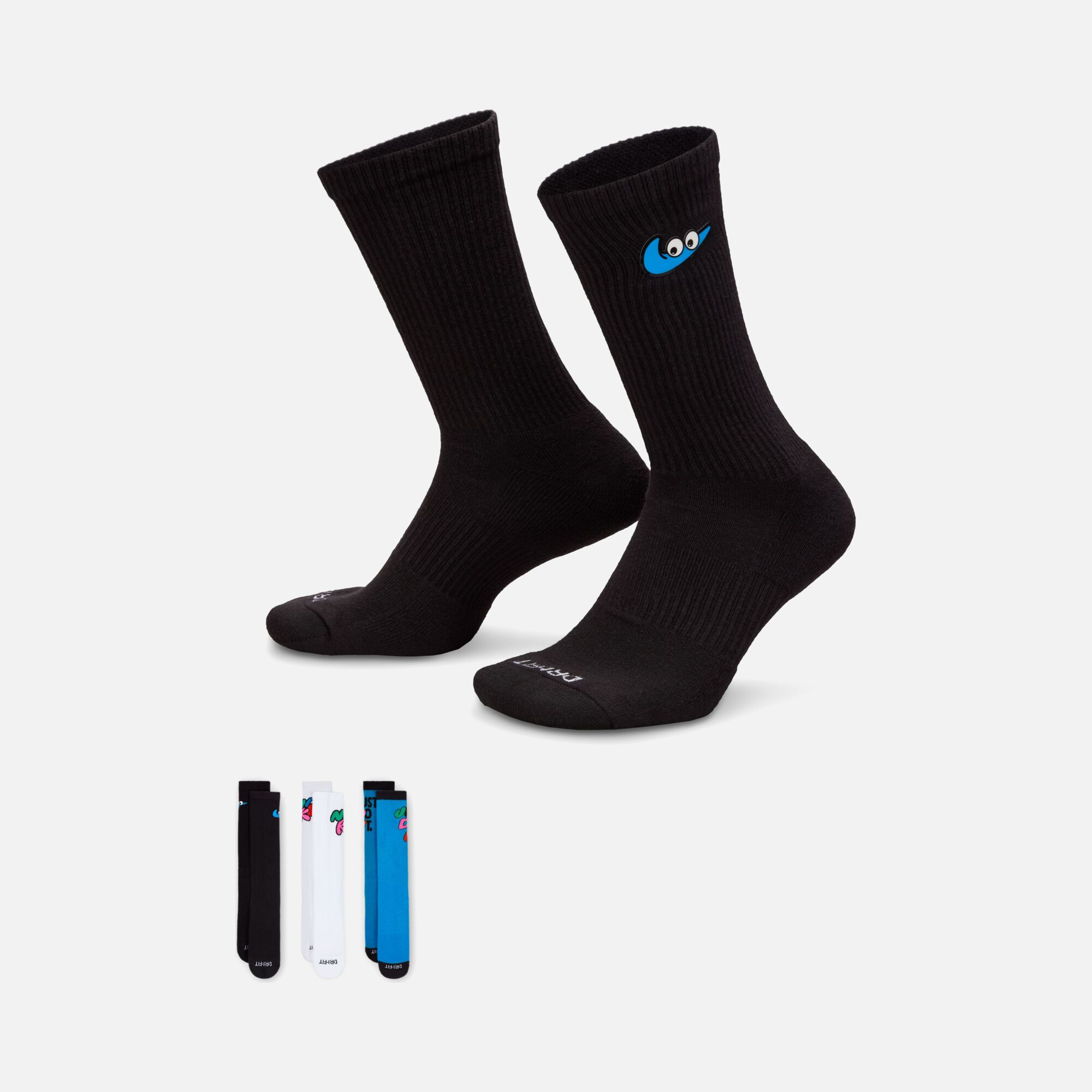 Nike Dri-Fit Everyday Plus Cushioned Crew (3 Pairs) Unisex Çorap