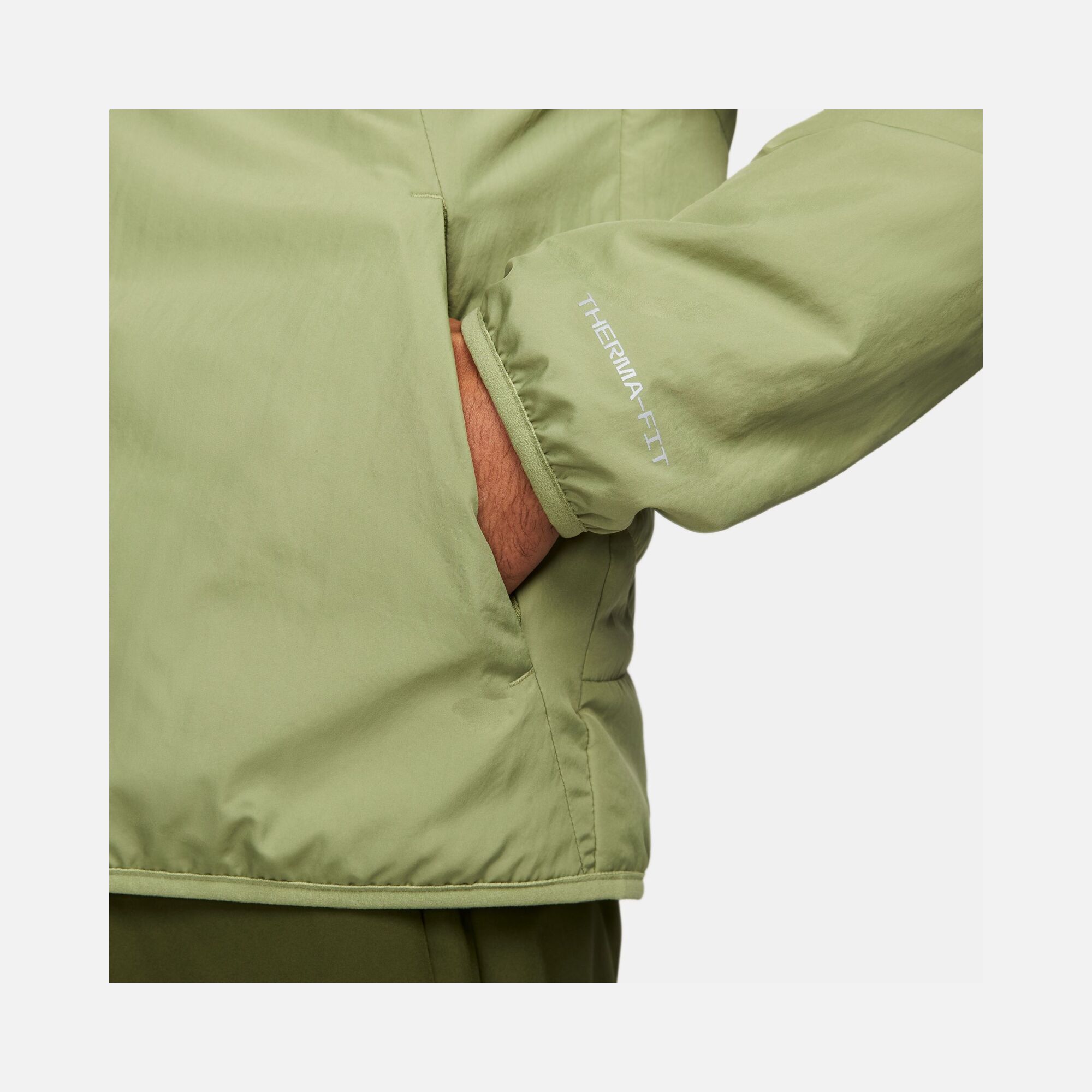 Nike Therma-Fit Repel Aerolayer Synthetic-Fill Running Full-Zip Hoodie Erkek Ceket