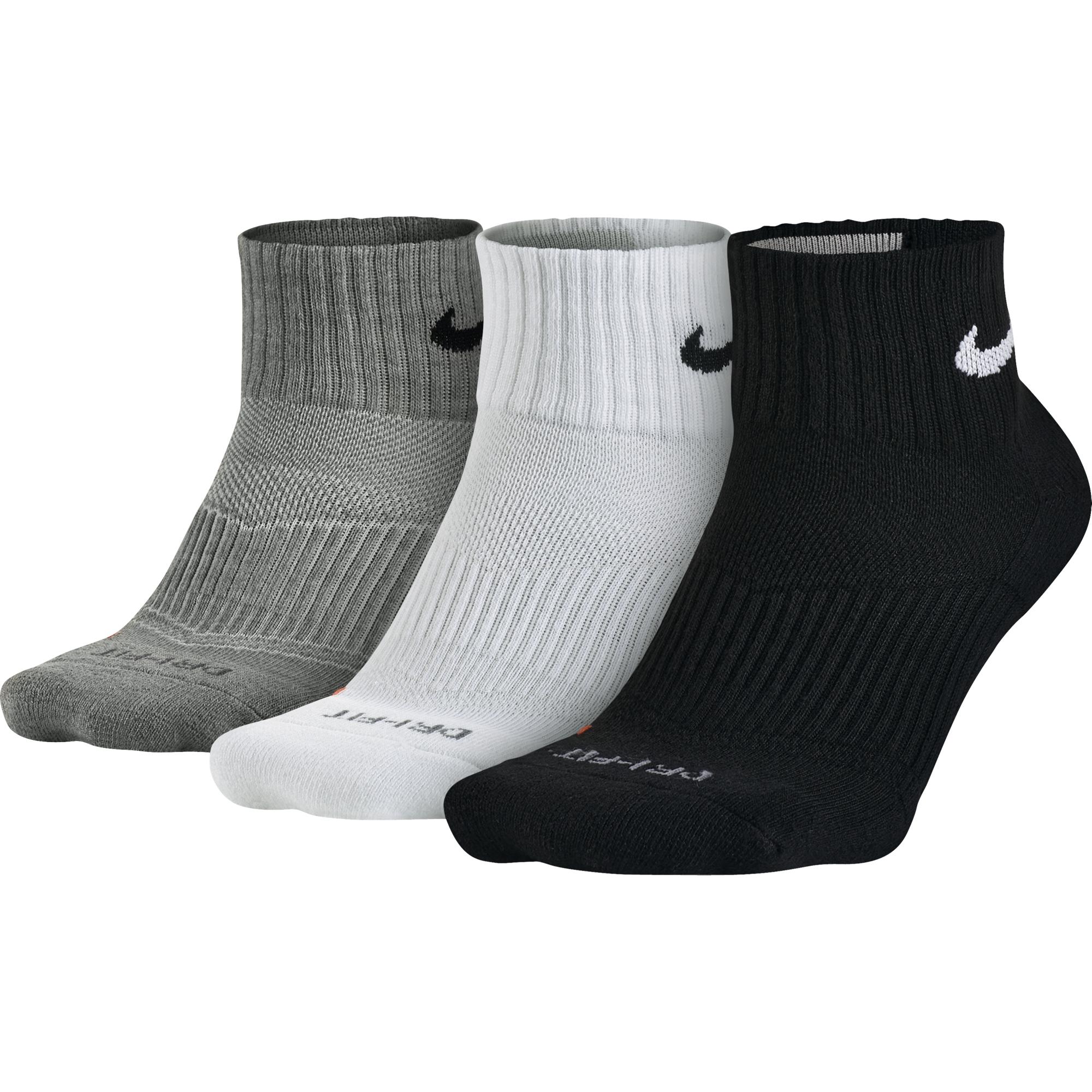Nike Dri-Fit Cushion Quarter (3 Pairs) Erkek Çorap