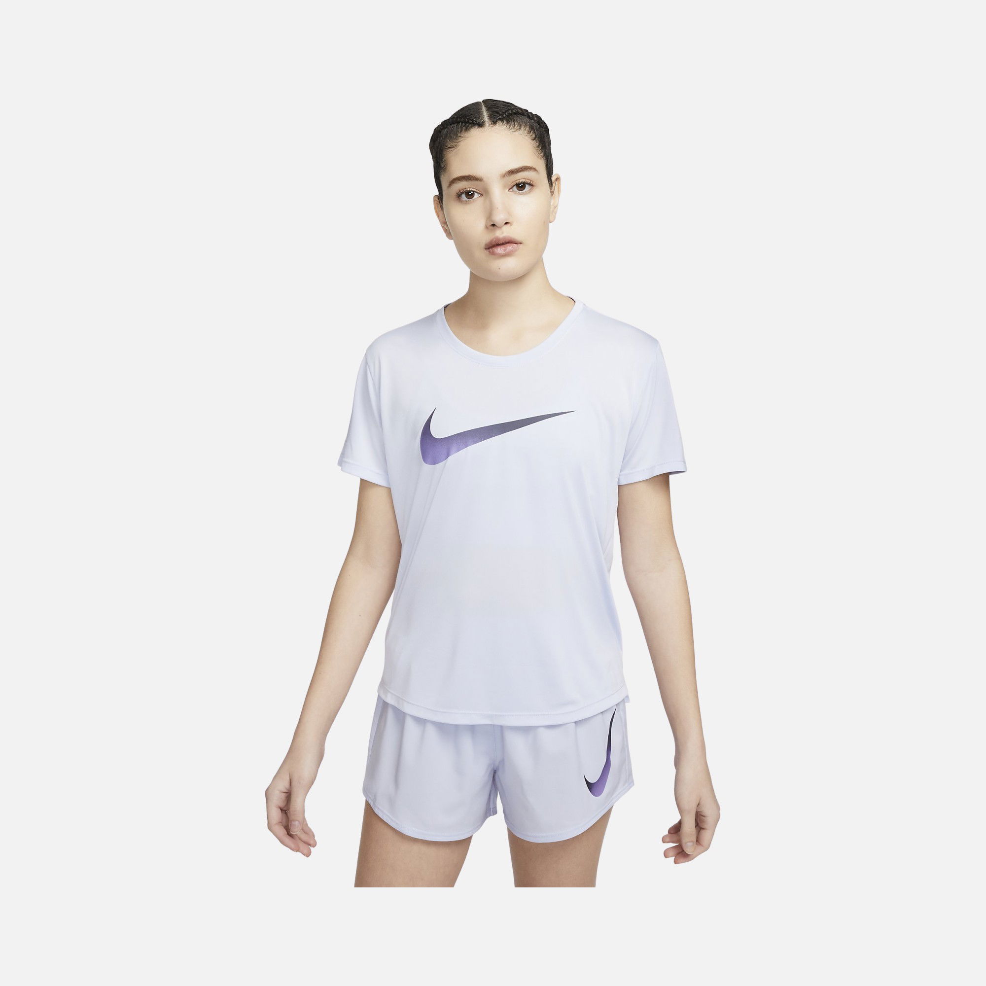 Nike Dri-Fit One Swoosh Graphic Running Short-Sleeve Kadın Tişört