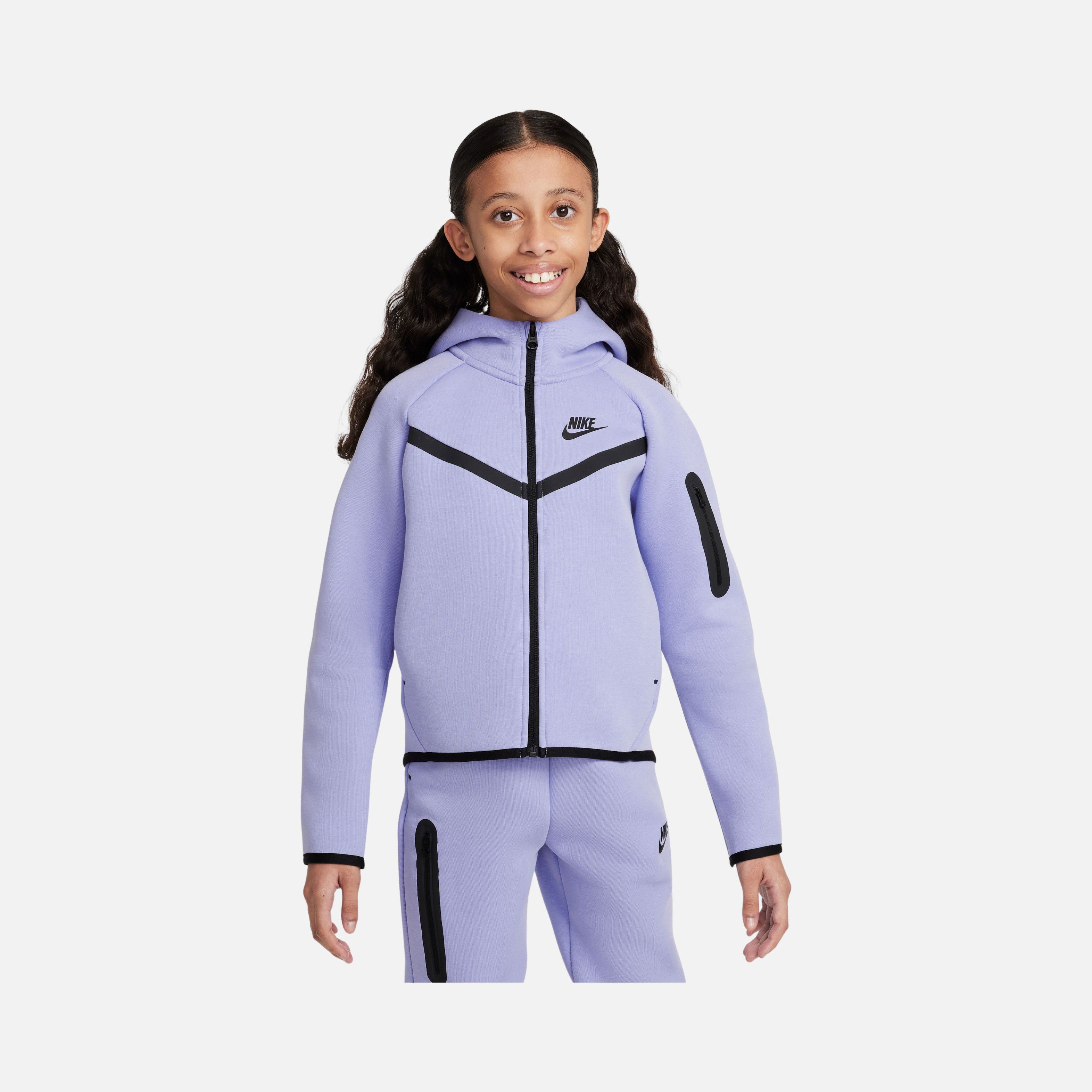 Nike Sportswear Tech Fleece SS25 Full-Zip Hoodie (Girls') Çocuk Sweatshirt