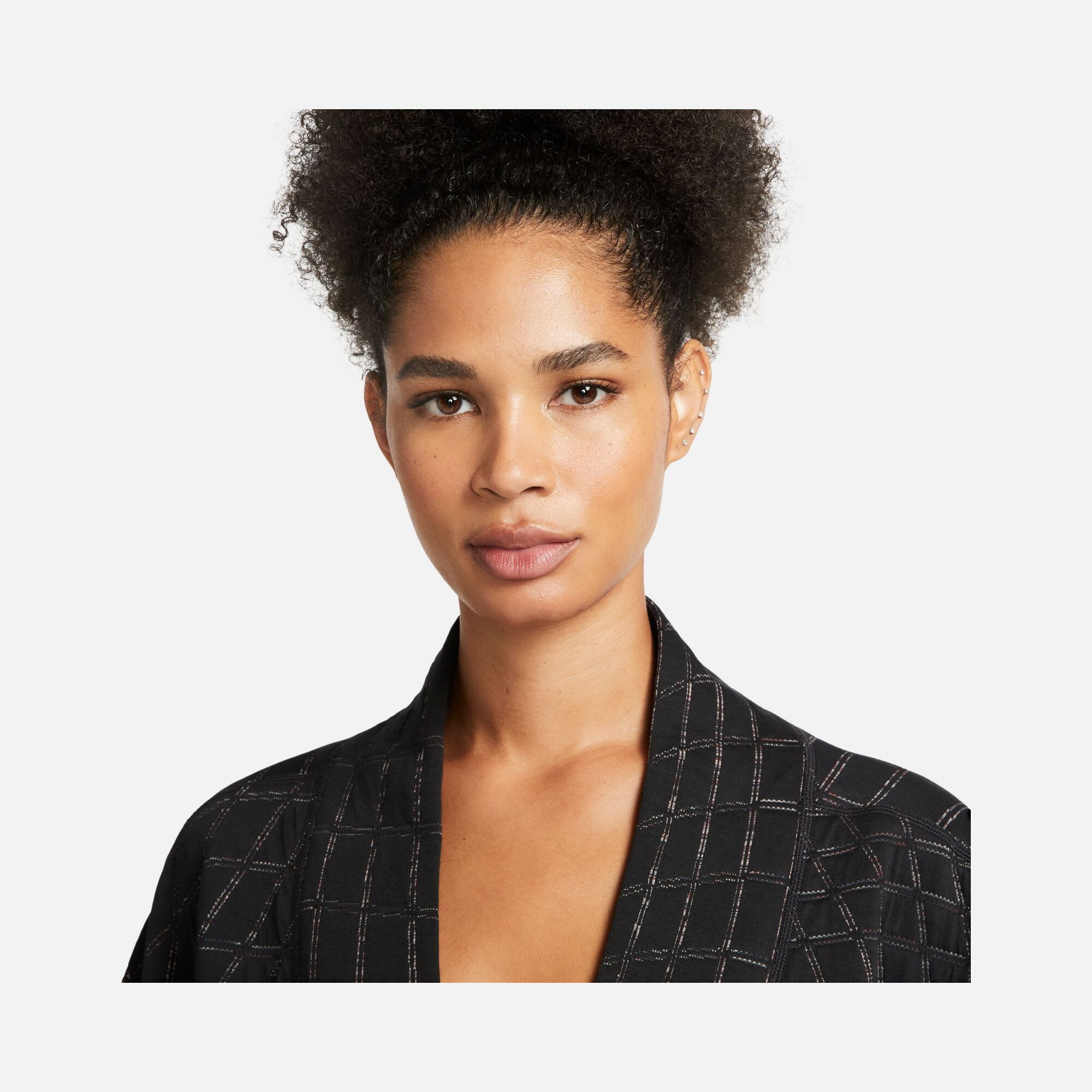 Nike Yoga Therma-Fit Luxe Cozy Fleece Wrap Jacquard Belted Kadın Ceket