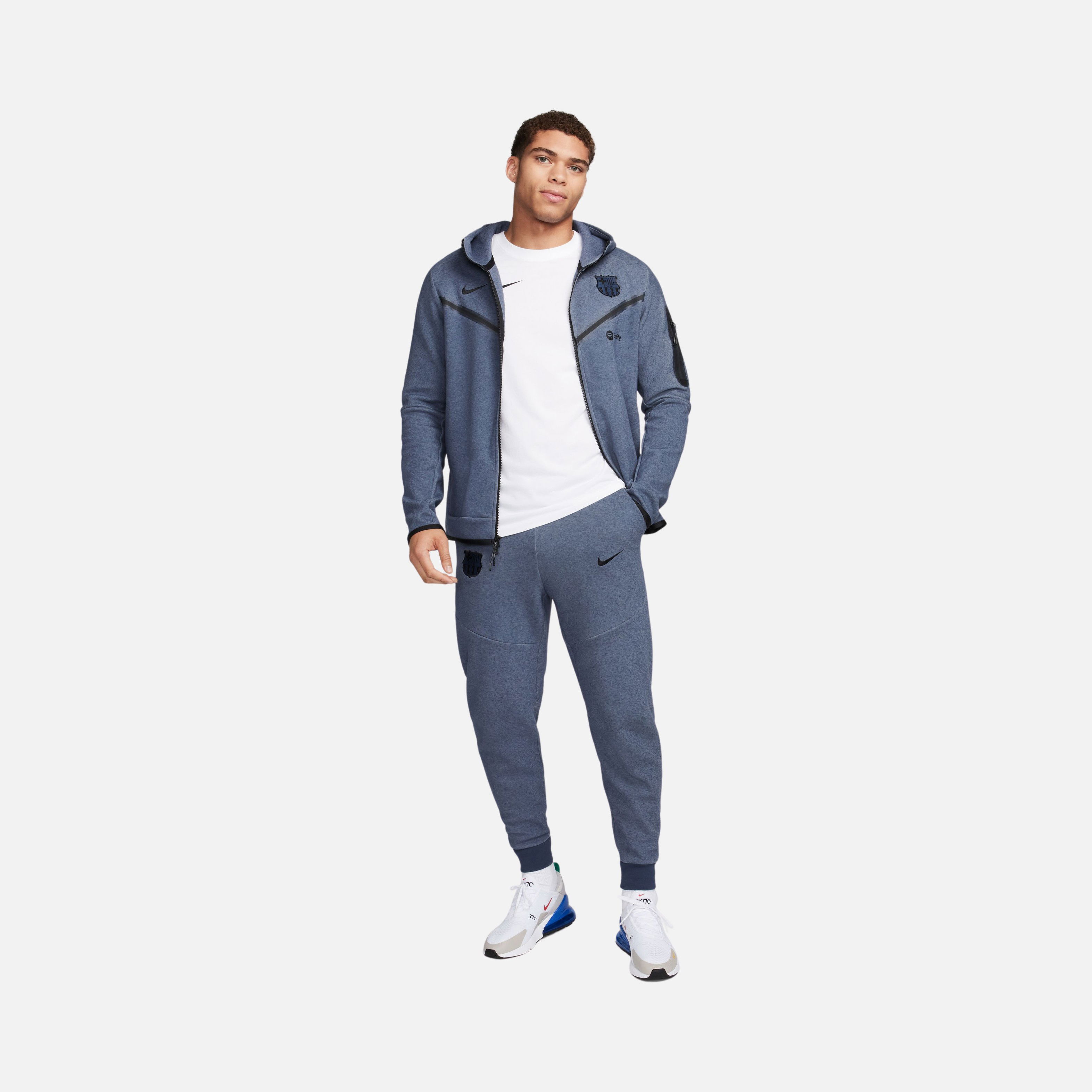 Nike Sportswear FC Barcelona Tech Fleece Windrunner FW23 Full-Zip Hoodie Erkek Sweatshirt