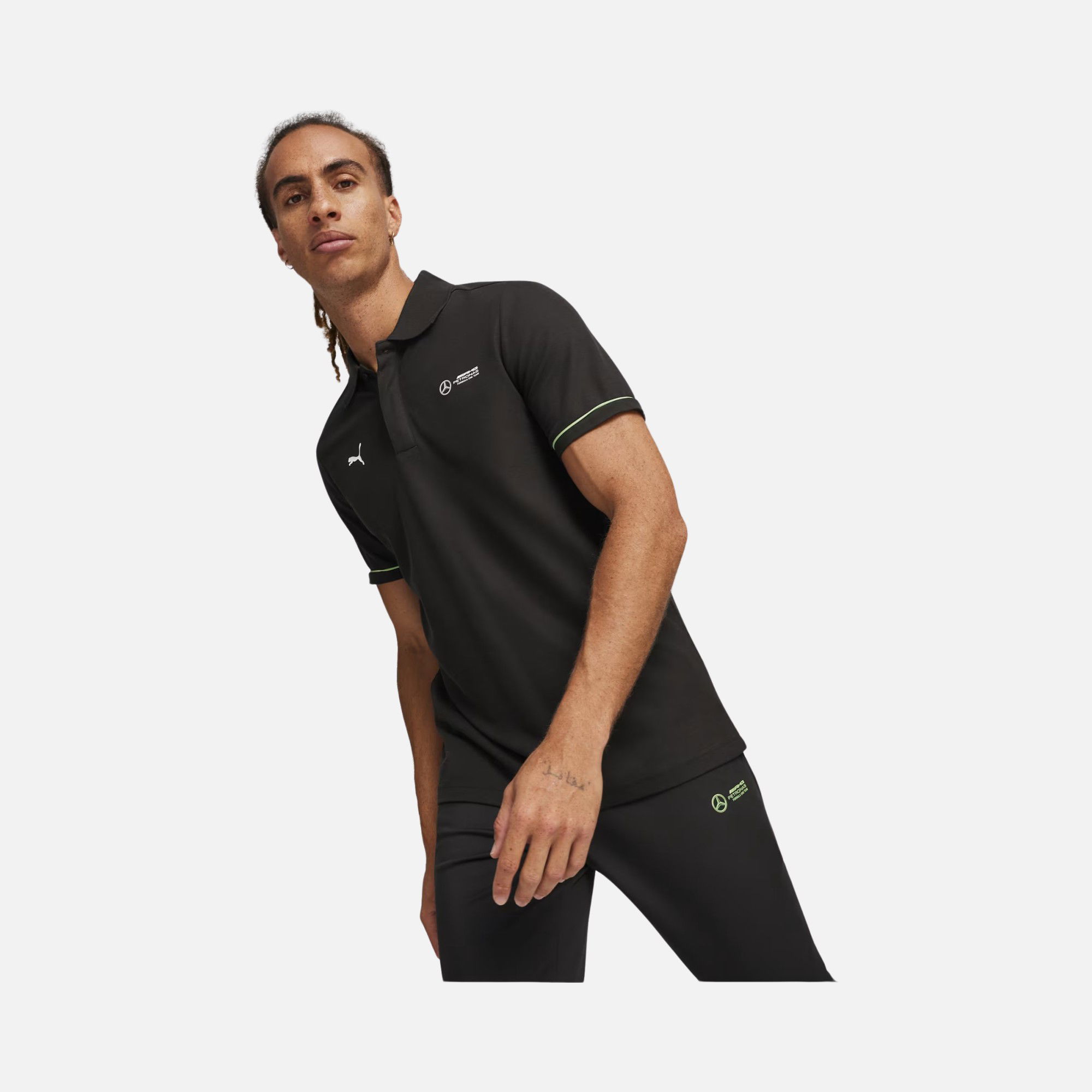 Puma Sportswear Mercedes-AMG Petronas Motorsport Polo Short-Sleeve Erkek Tişört