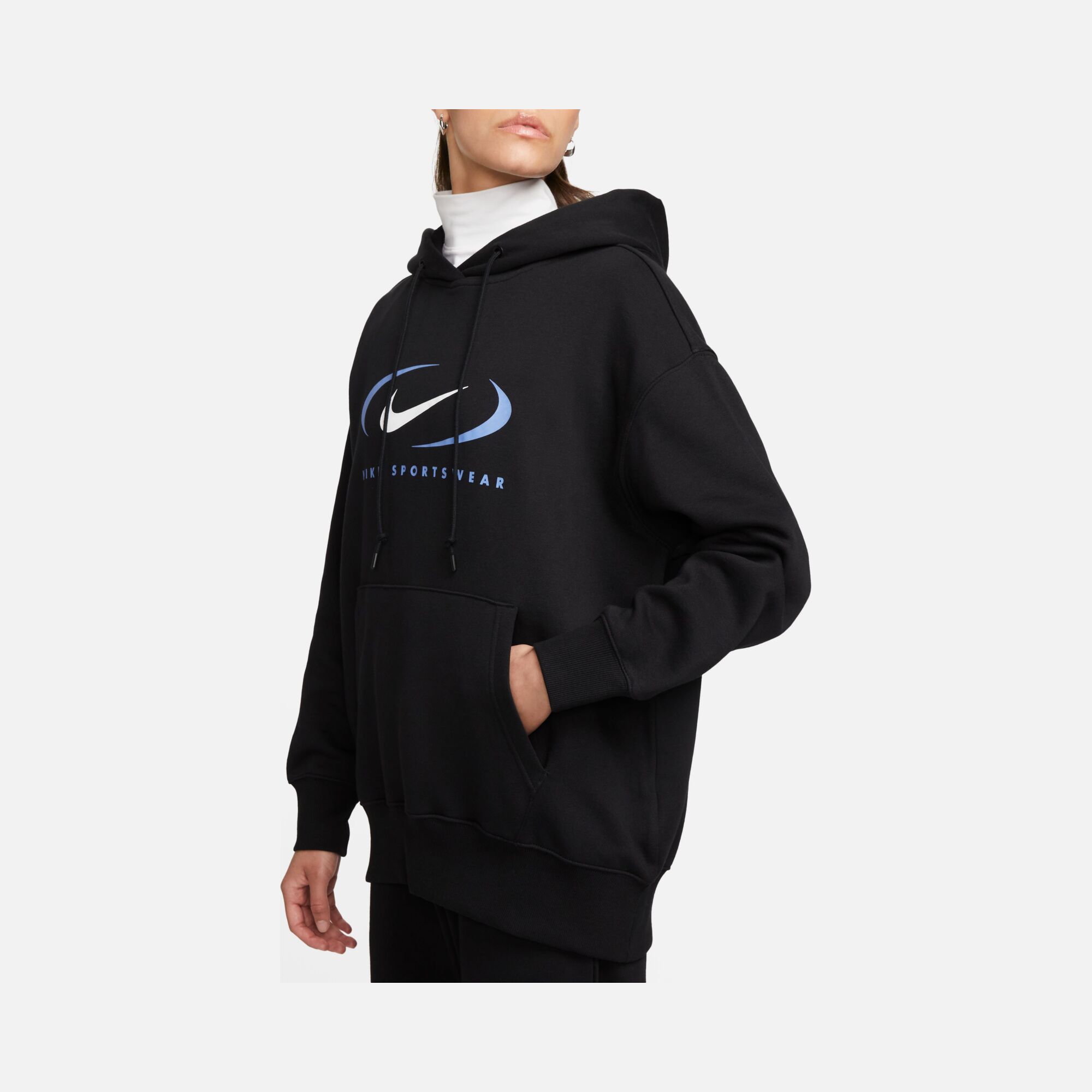 Nike Sportswear Graphic Oversized Fleece Pullover Hoodie Kadın Sweatshirt