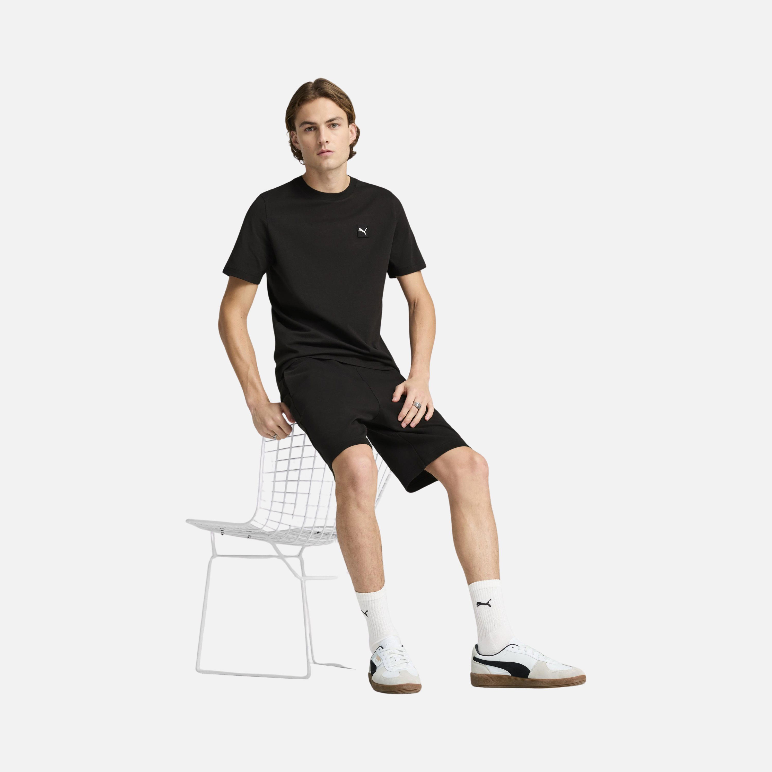 Puma Sportswear Essentials Elevated Regular-Fit Short-Sleeve Erkek Tişört