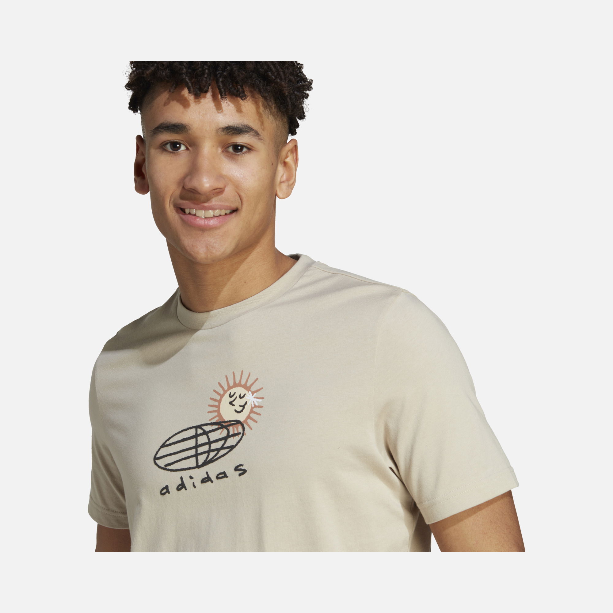 adidas Sportswear Elevated Doodle Puff Graphic Short-Sleeve Erkek Tişört