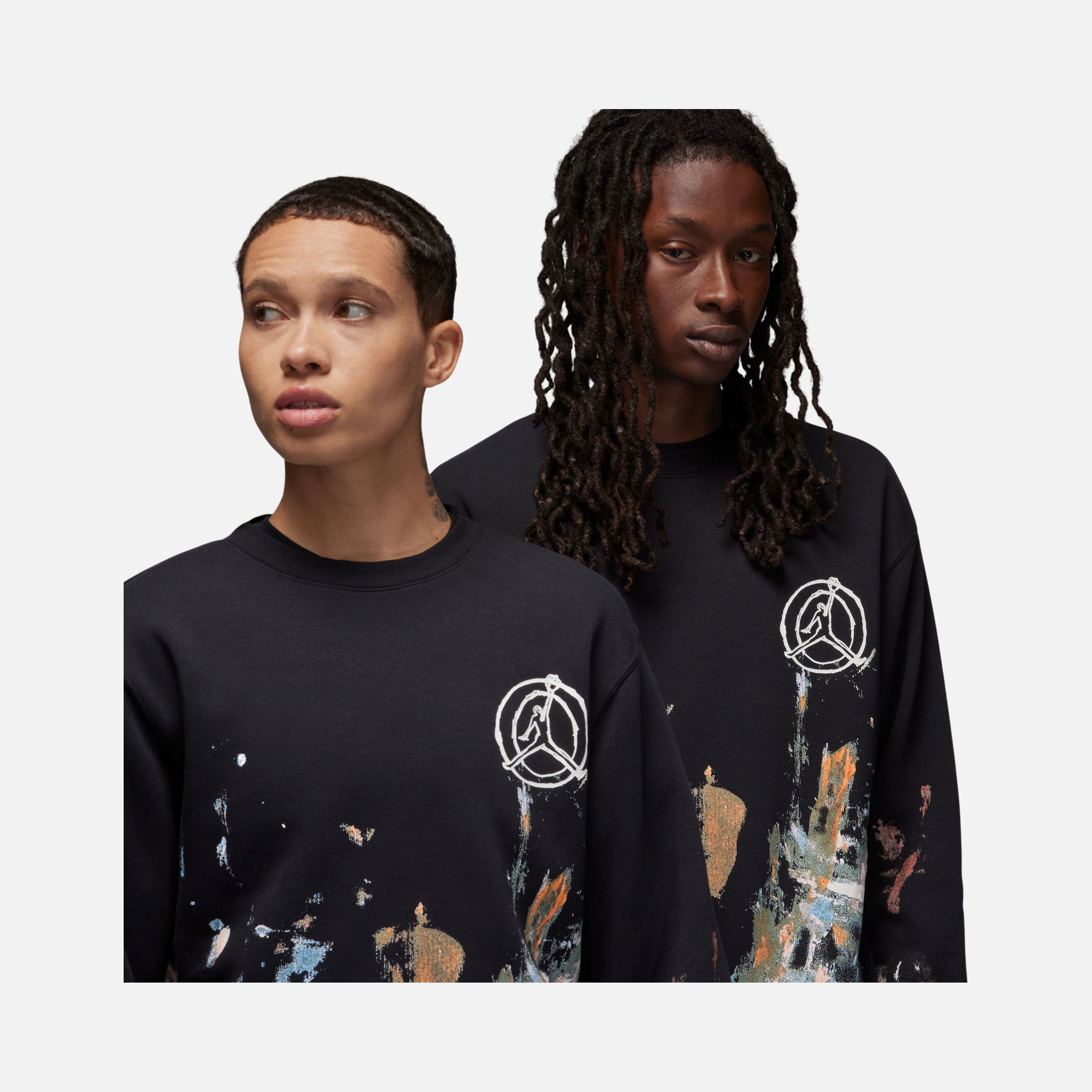 Nike Jordan Artist Series by Jammie Holmes Fleece Crew Erkek Sweatshirt