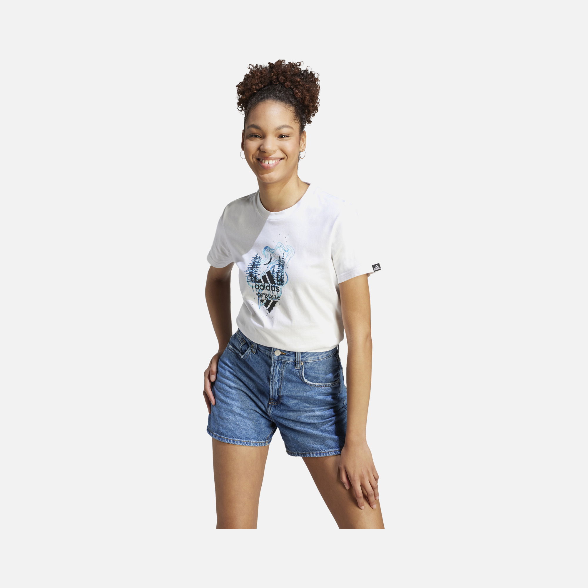 adidas Sportswear Mystic Nature Graphic Short-Sleeve Kadın Tişört