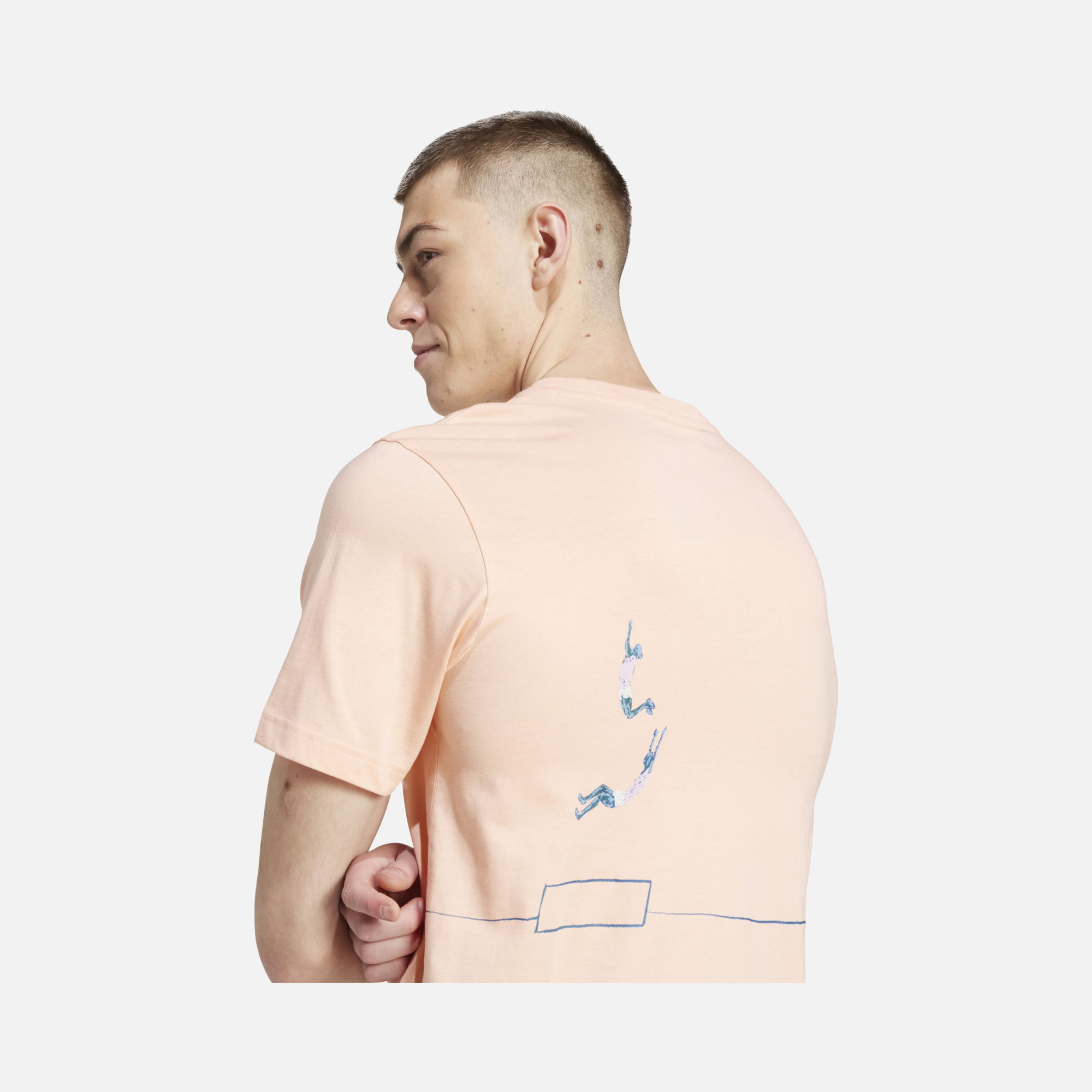 adidas Originals Q12 ''Fun Pole Vault Graphic'' Short-Sleeve Erkek Tişört