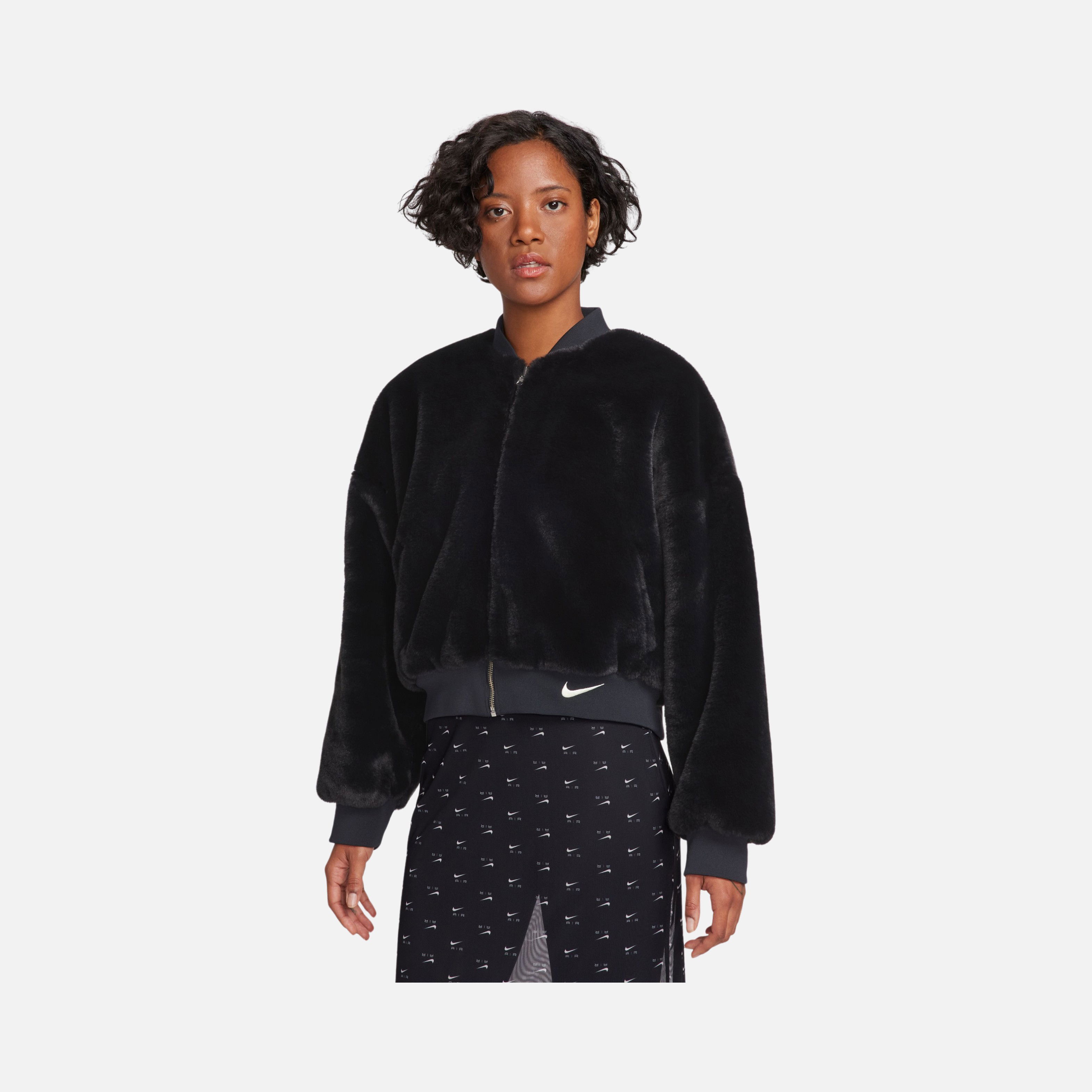Nike Sportswear Reversible Faux Fur Bomber Full-Zip Kadın Ceket