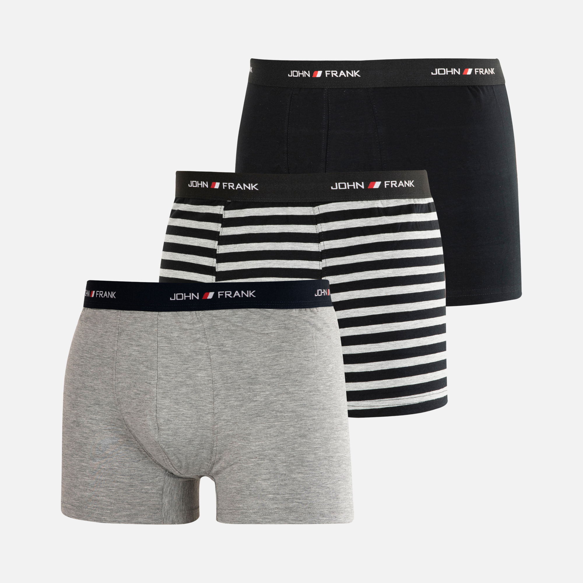 John Frank 3Pr Erkek Boxer
