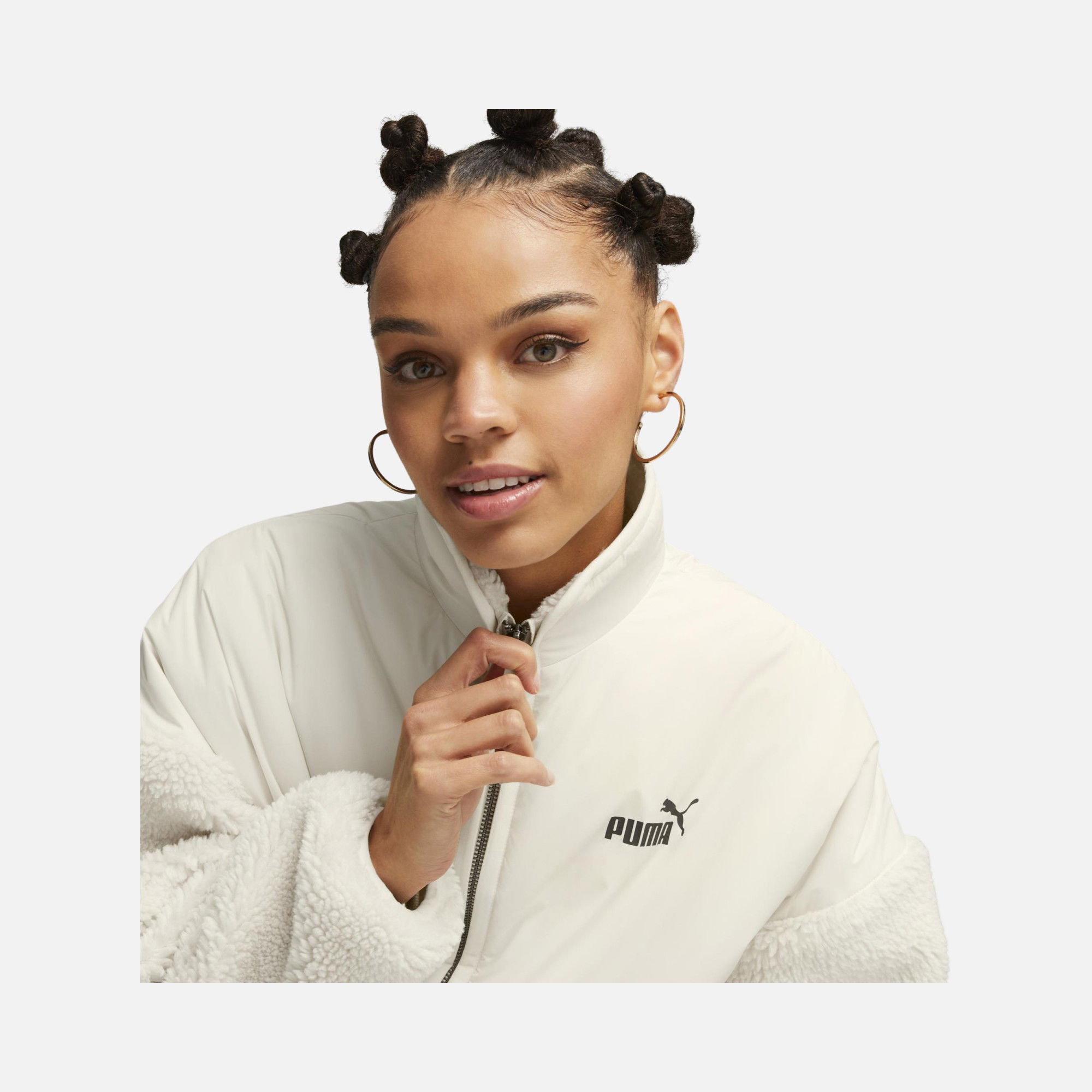 Puma Sportswear Sherpa Hybrid Full-Zip Kadın Ceket